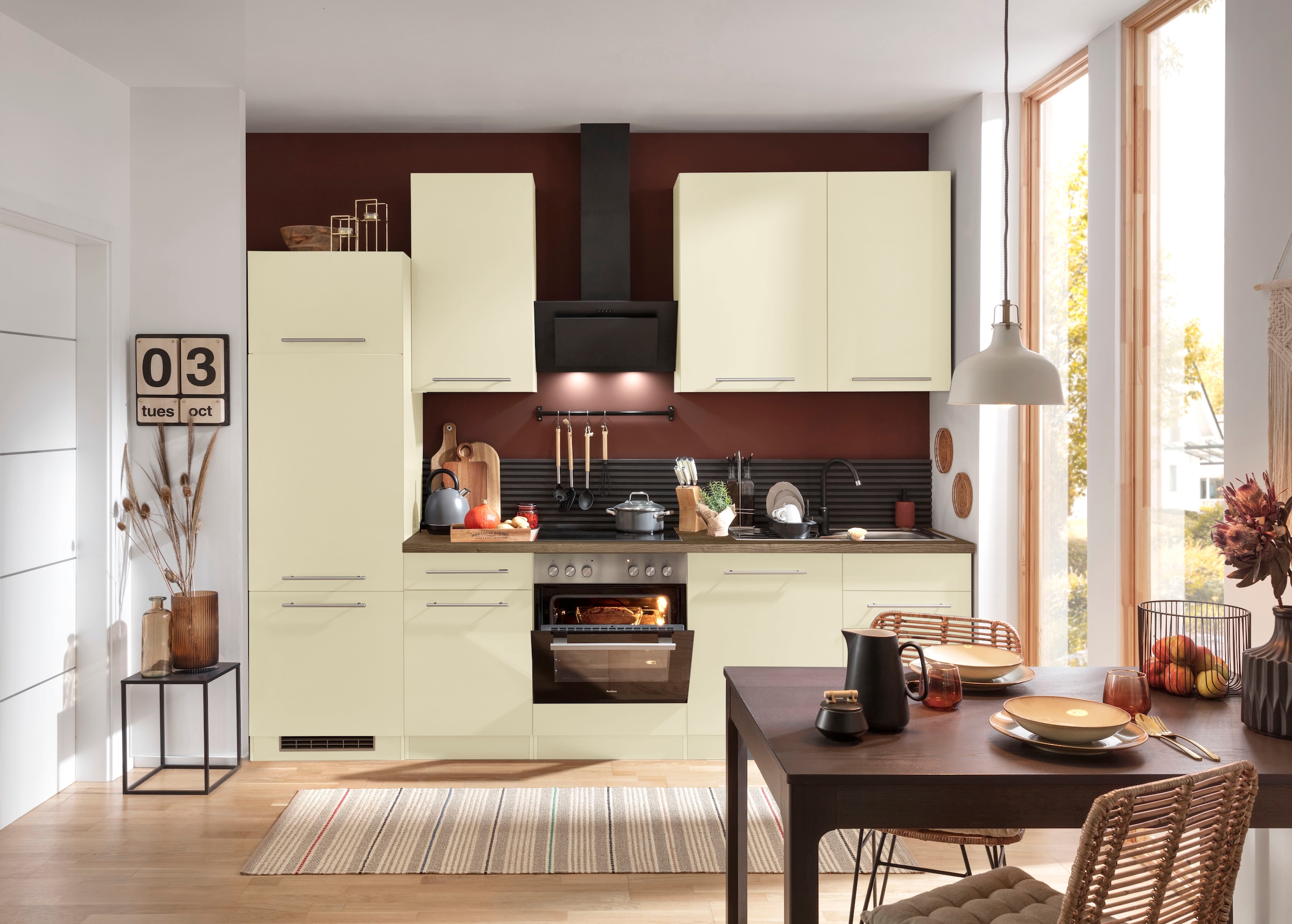 wiho Küchen Küchenzeile »Unna« ohne E-Geräte, Breite 280 cm