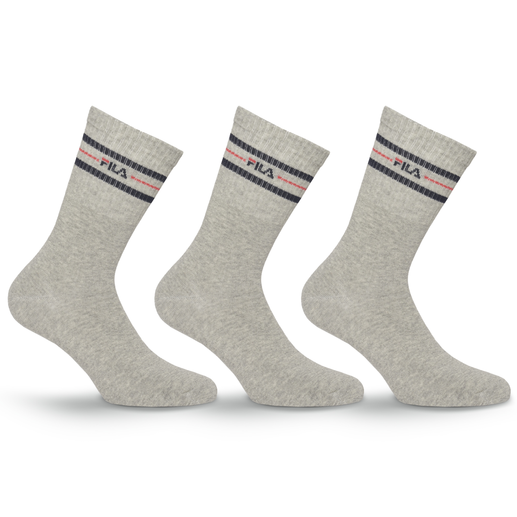 Fila Socken »UNISEX LIFESTYLE PLAIN SOCKS« 3 Paar, 3 Paar tlg. mit Logo-Schriftzug