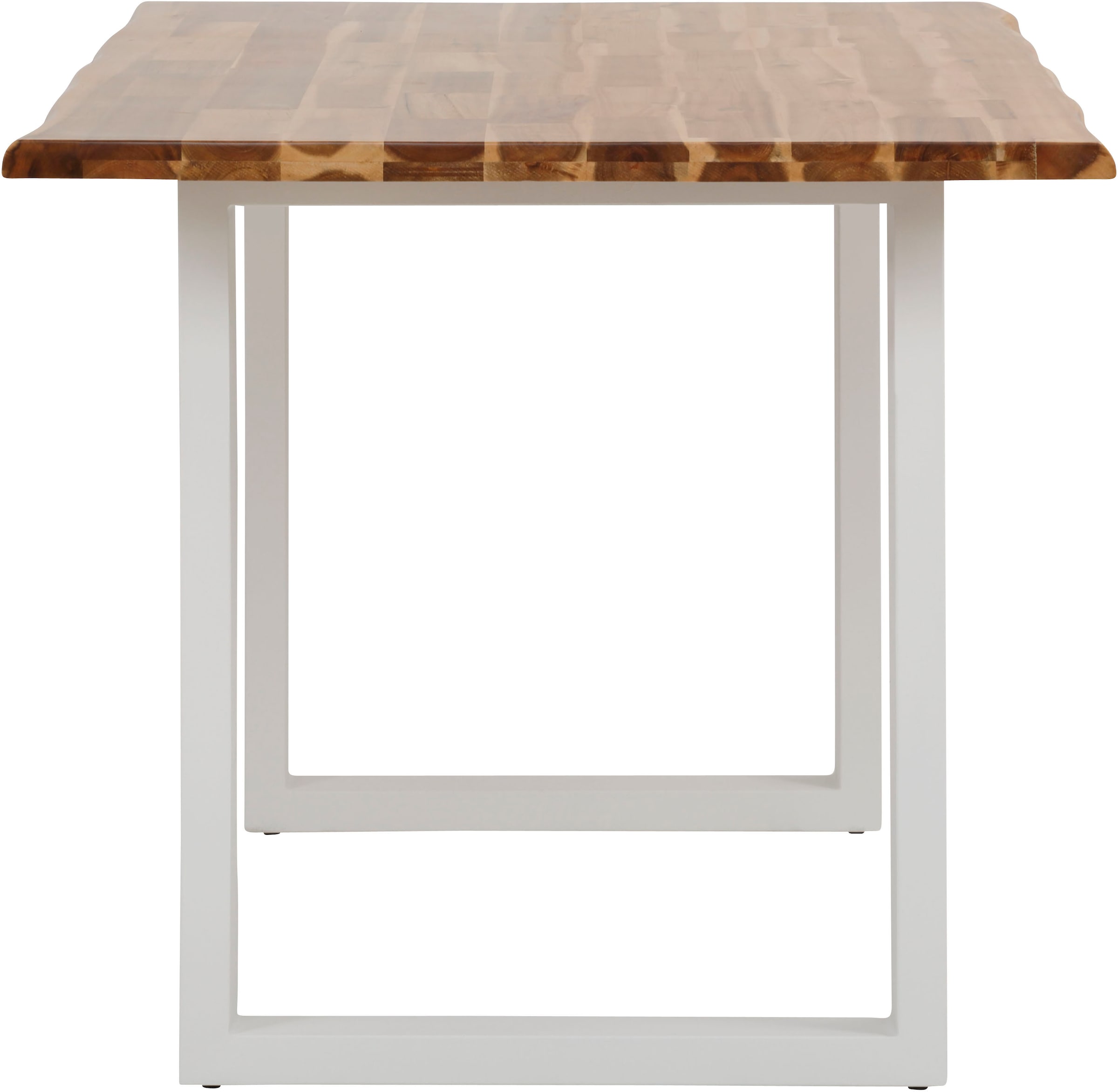 Home affaire Esstisch »Melody«, Akazienholz, mit Metallfußgestell Breite 140 cm