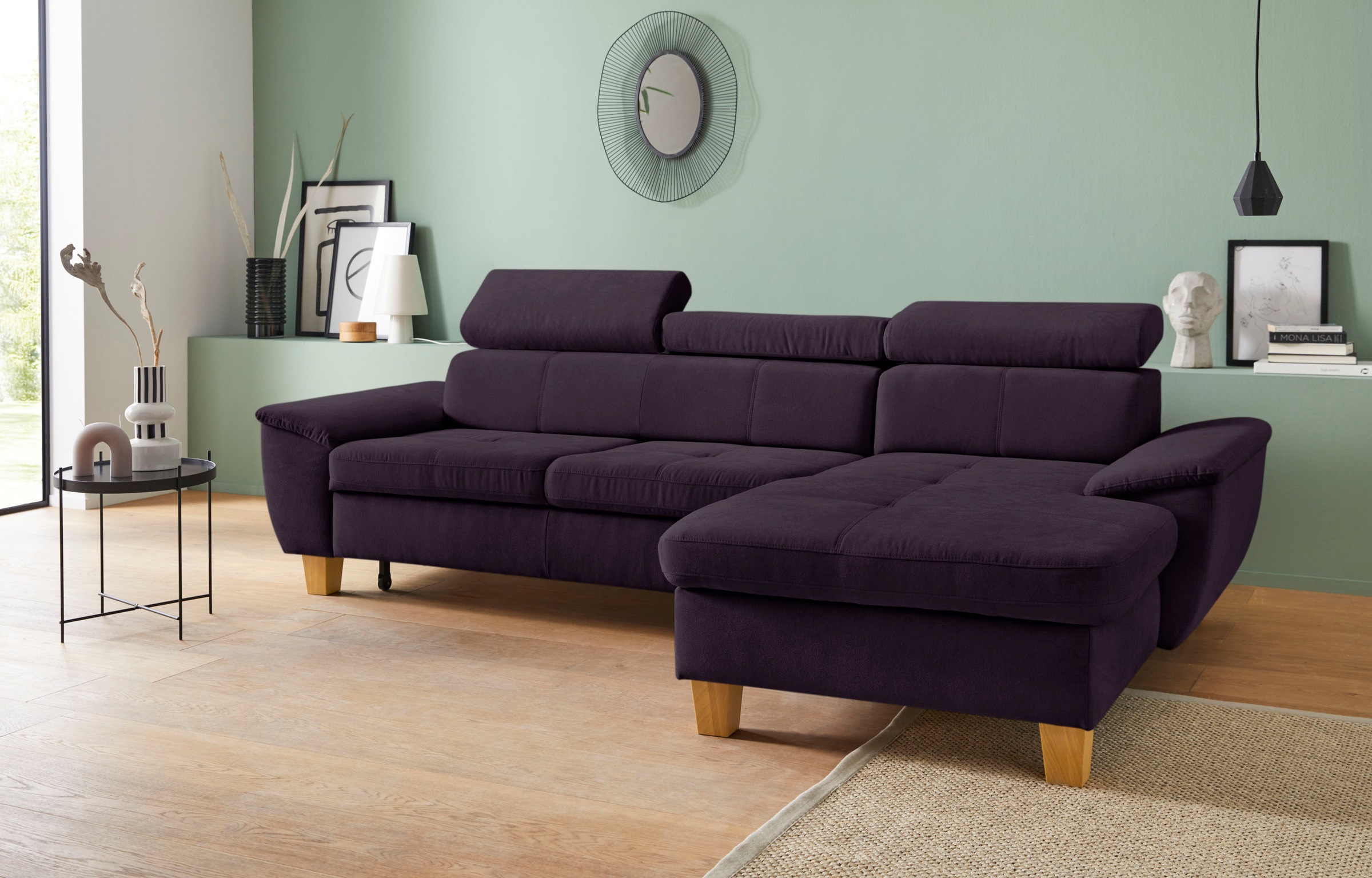 exxpo - sofa fashion Ecksofa »Enya, aufwendige Detailverarbeitung, hoher Si günstig online kaufen