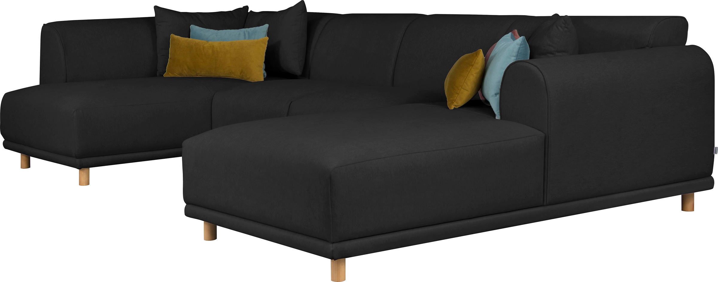 andas Wohnlandschaft »Maroon U-Form«, in skandinavischem Design, mit losen Kissen