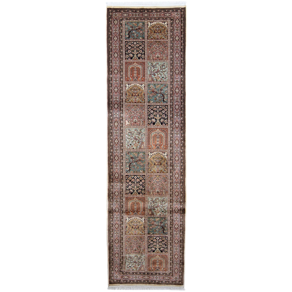morgenland Seidenteppich »Seiden - Kaschmir Seide - 302 x 74 cm - mehrfarbig«, rechteckig