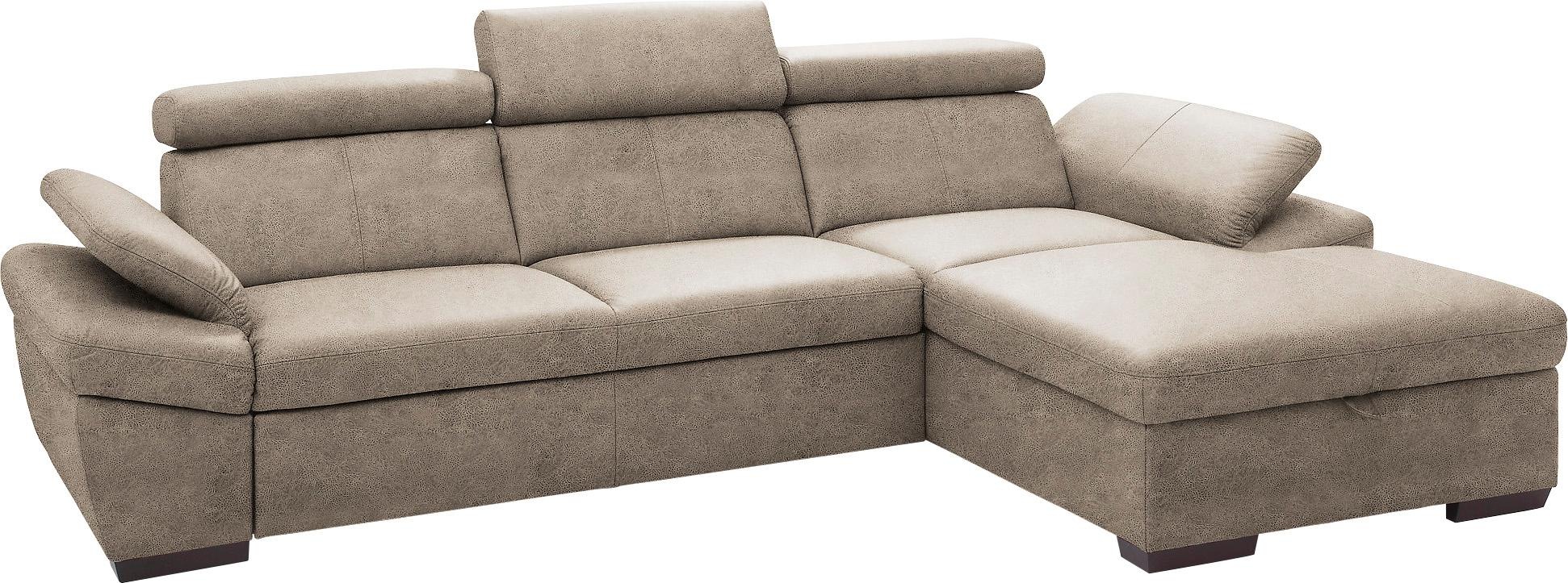 exxpo - sofa fashion Ecksofa »Salerno, Funktionssofa, Breite 280cm, hoher S günstig online kaufen