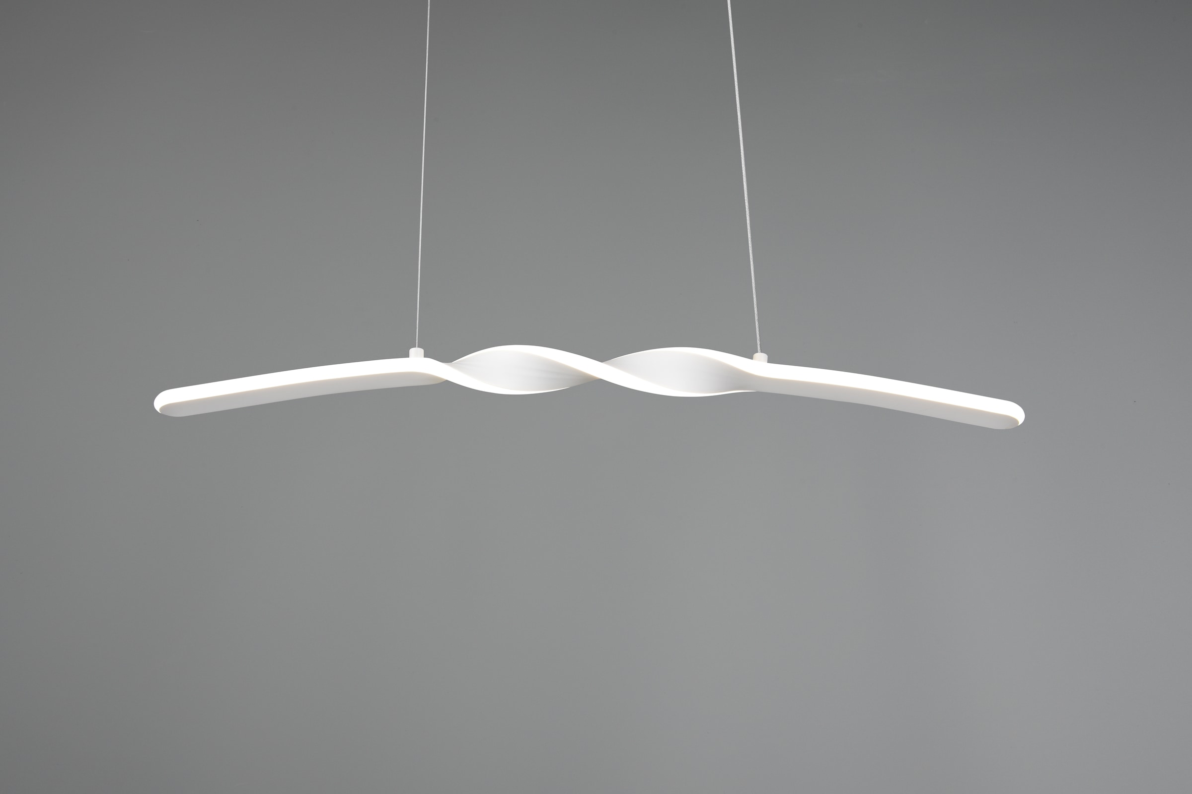 REALITY Leuchten LED Pendelleuchte »GINKO, Hängeleuchte LED 18W 2100 Lumen 4000K kaltweiß«, 1 flammig, Leuchtmittel LED-Board | LED fest integriert, Hängelampe Esszimmer, höhenverstellbar bis max 150cm, Breite 79 cm