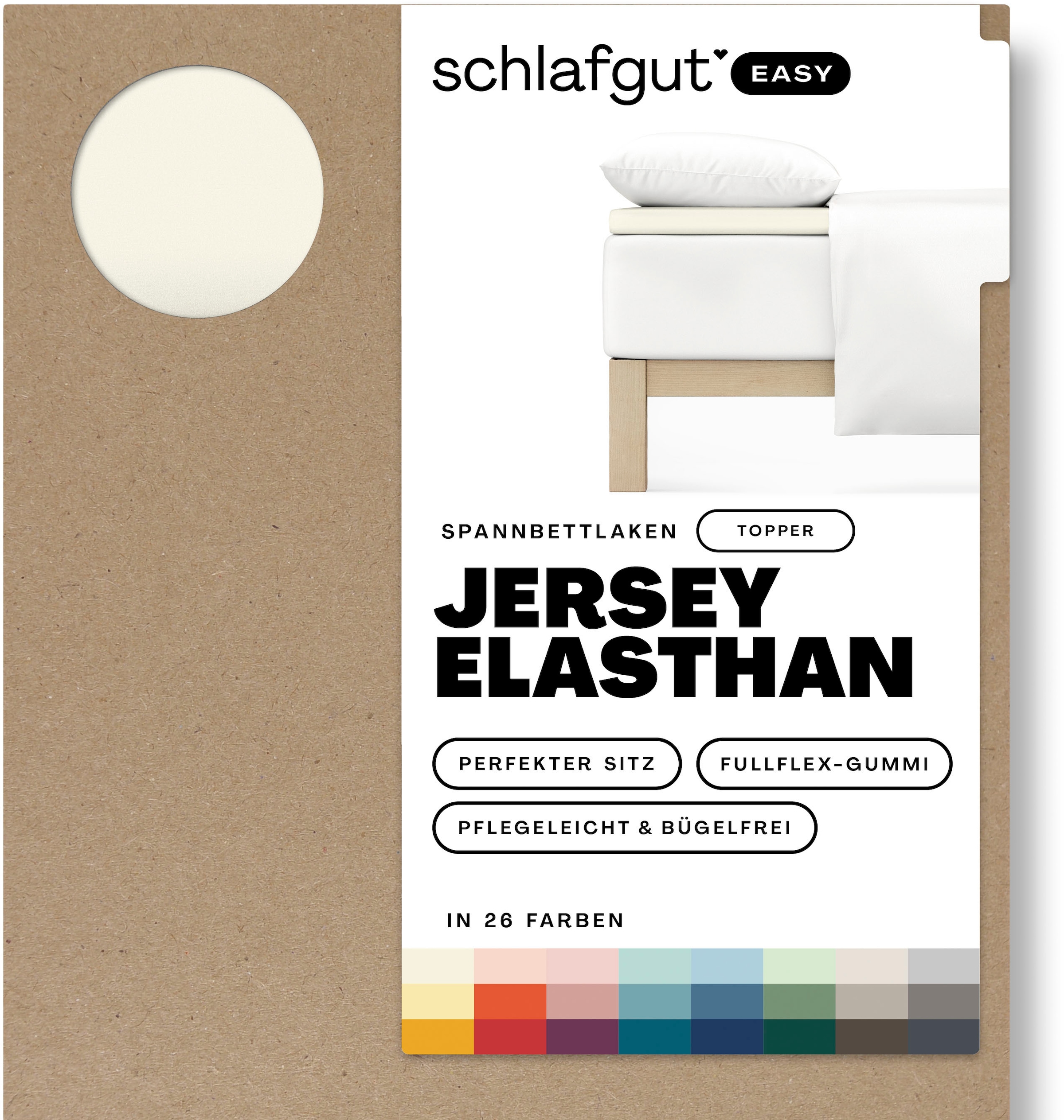 Schlafgut Spannbettlaken »EASY Jersey Elasthan Topper«, MADE IN GREEN by OEKO-TEX®