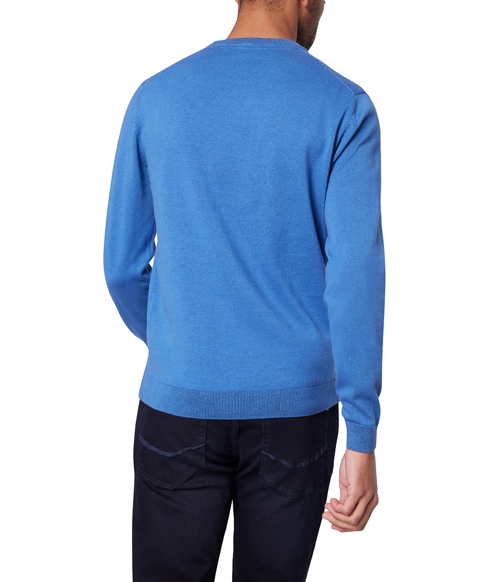 Pierre Cardin Rundhalspullover »Strick RH«, mit Rippbündchen