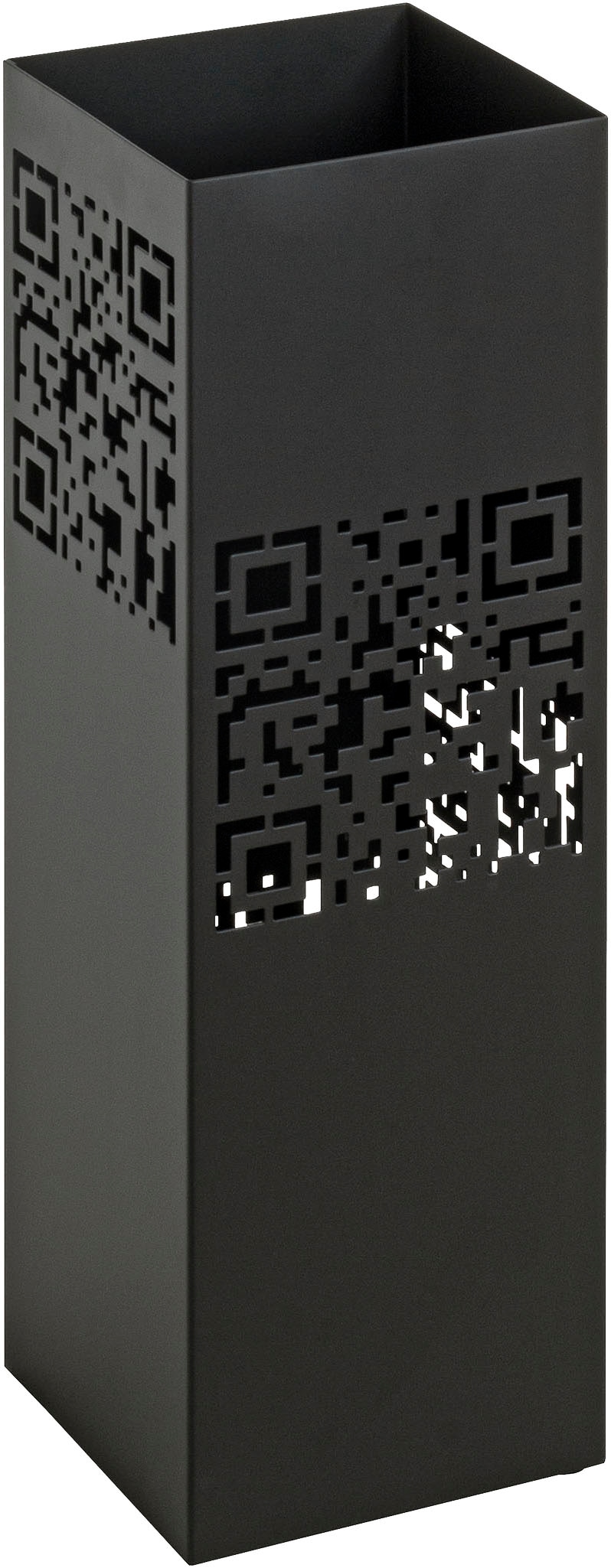 HAKU Schirmständer »Regenschirmständer, Schirmkorb« quadratisch - aus Metall Schwarz - B/T/H 16/16/48 cm
