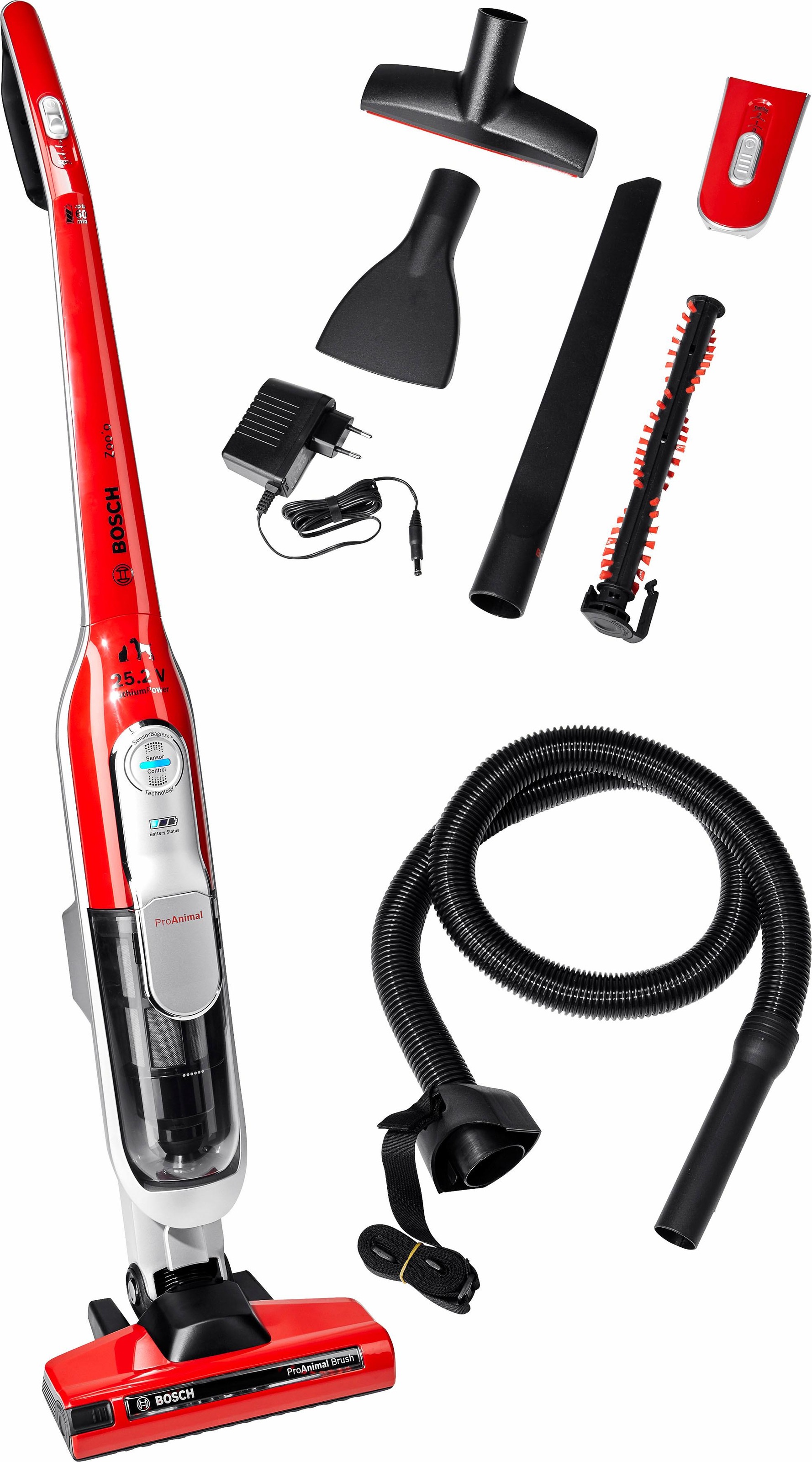 BOSCH Akku-Stielstaubsauger »Athlet ProAnimal BCH6ZOOO, 25.2 V, ideal für T günstig online kaufen