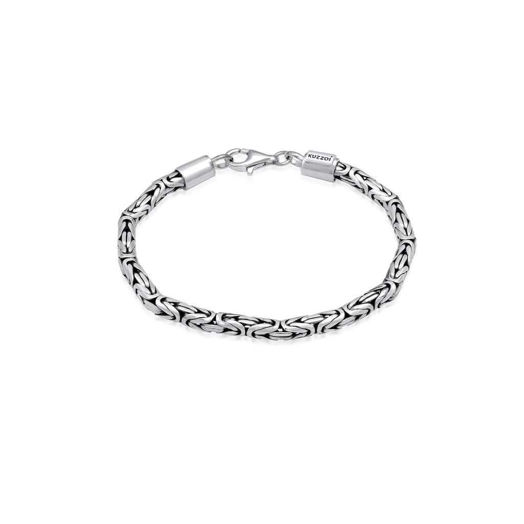 Kuzzoi Armband »Herren Königskette Robust 925 Silber«