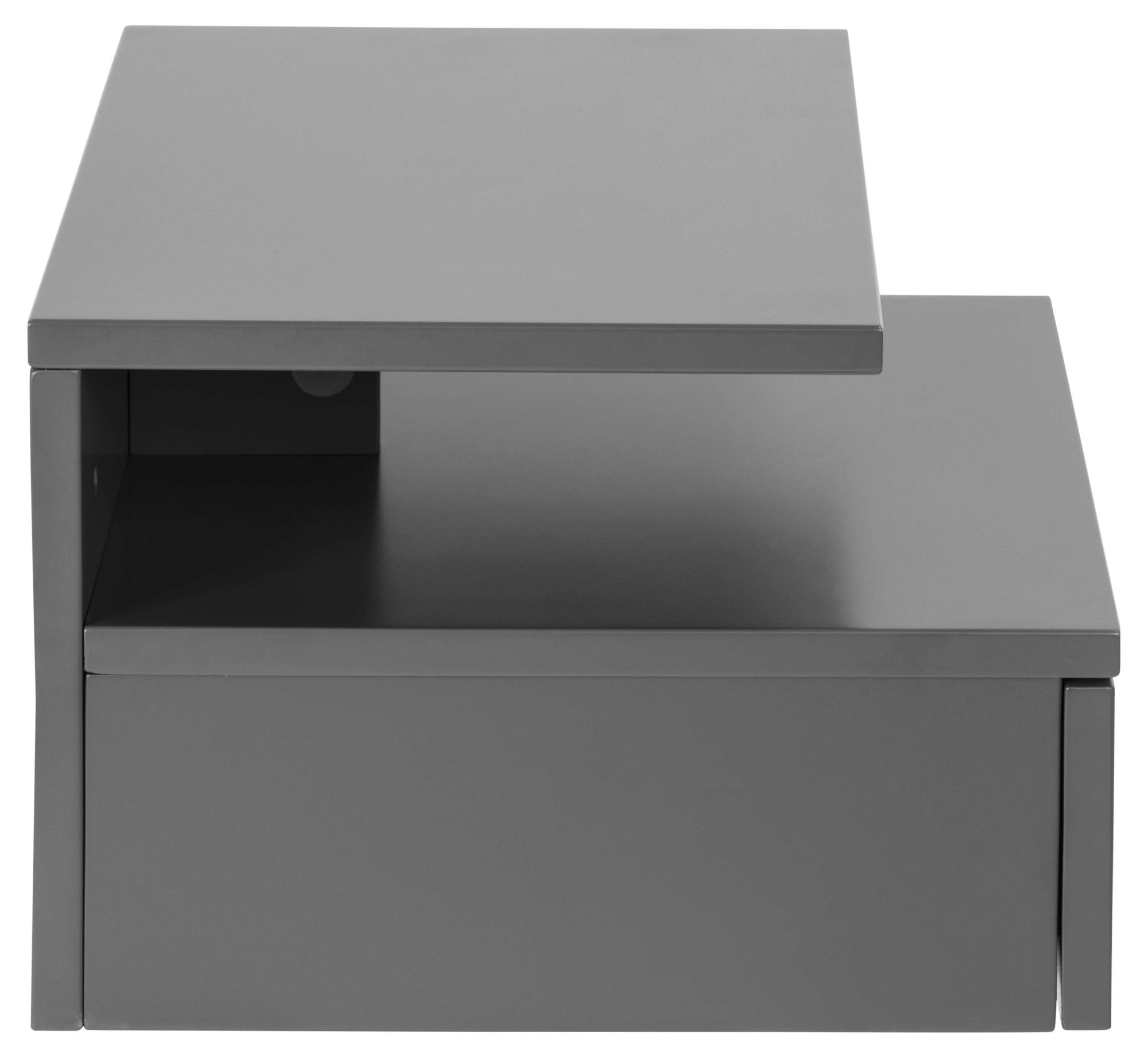 ACTONA GROUP Nachttisch »Ashlan Nachtkommode«, Nachtschrank, wandmontiert, 1 Schublade, 1 Fachboden, Metallschienen