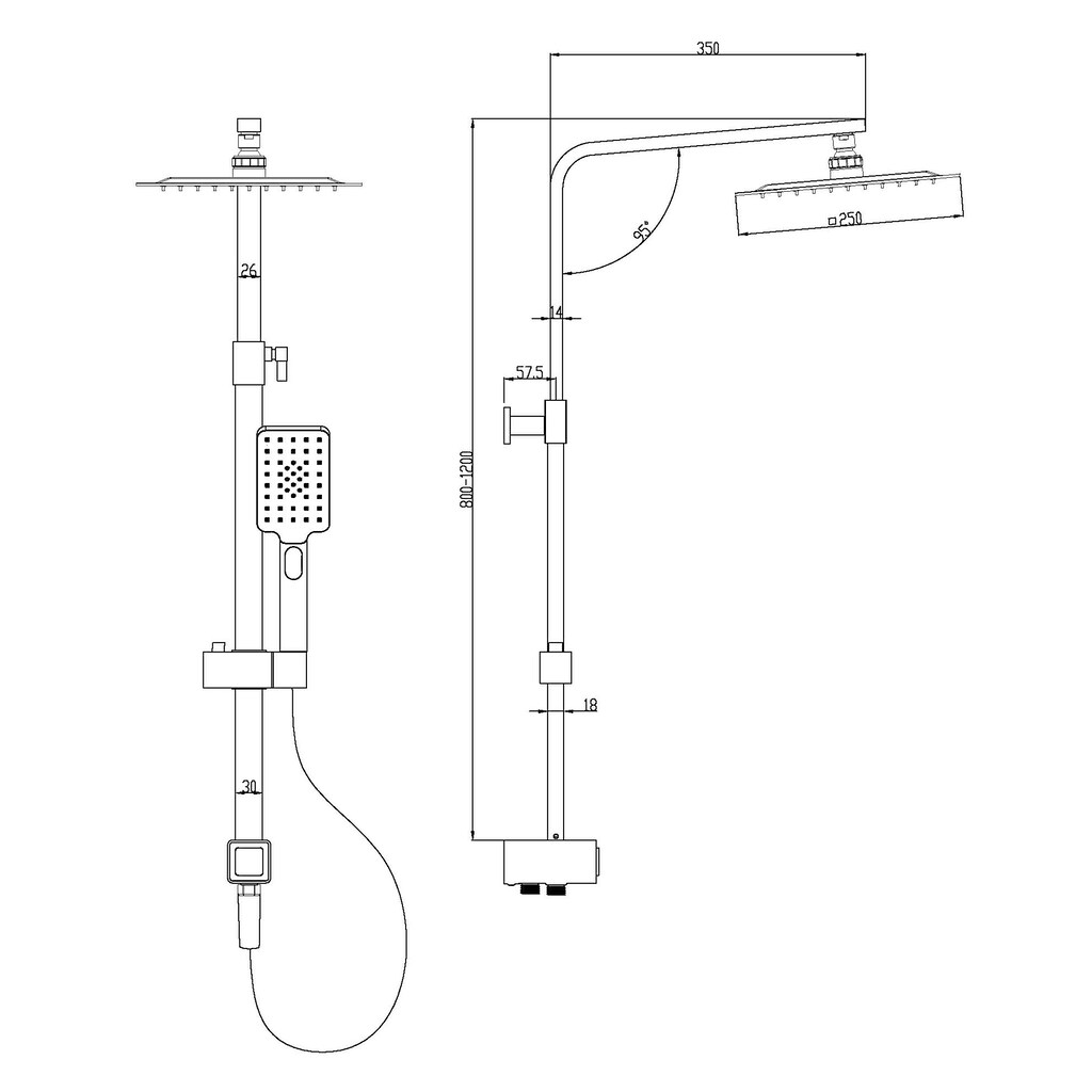 Schütte Duschsystem »SILVER RAIN«