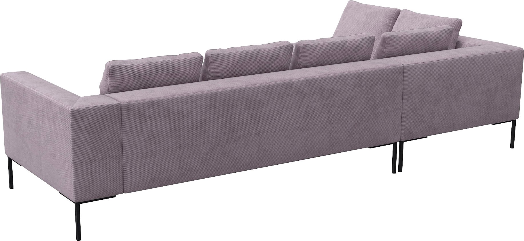FLEXLUX Ecksofa »Loano, superbequemer Sitzkomfort durch Kaltschaum im Sitz, L-Form«, modernes Sofa, frei im Raum stellbar, lose Kissen, hoher Fuß