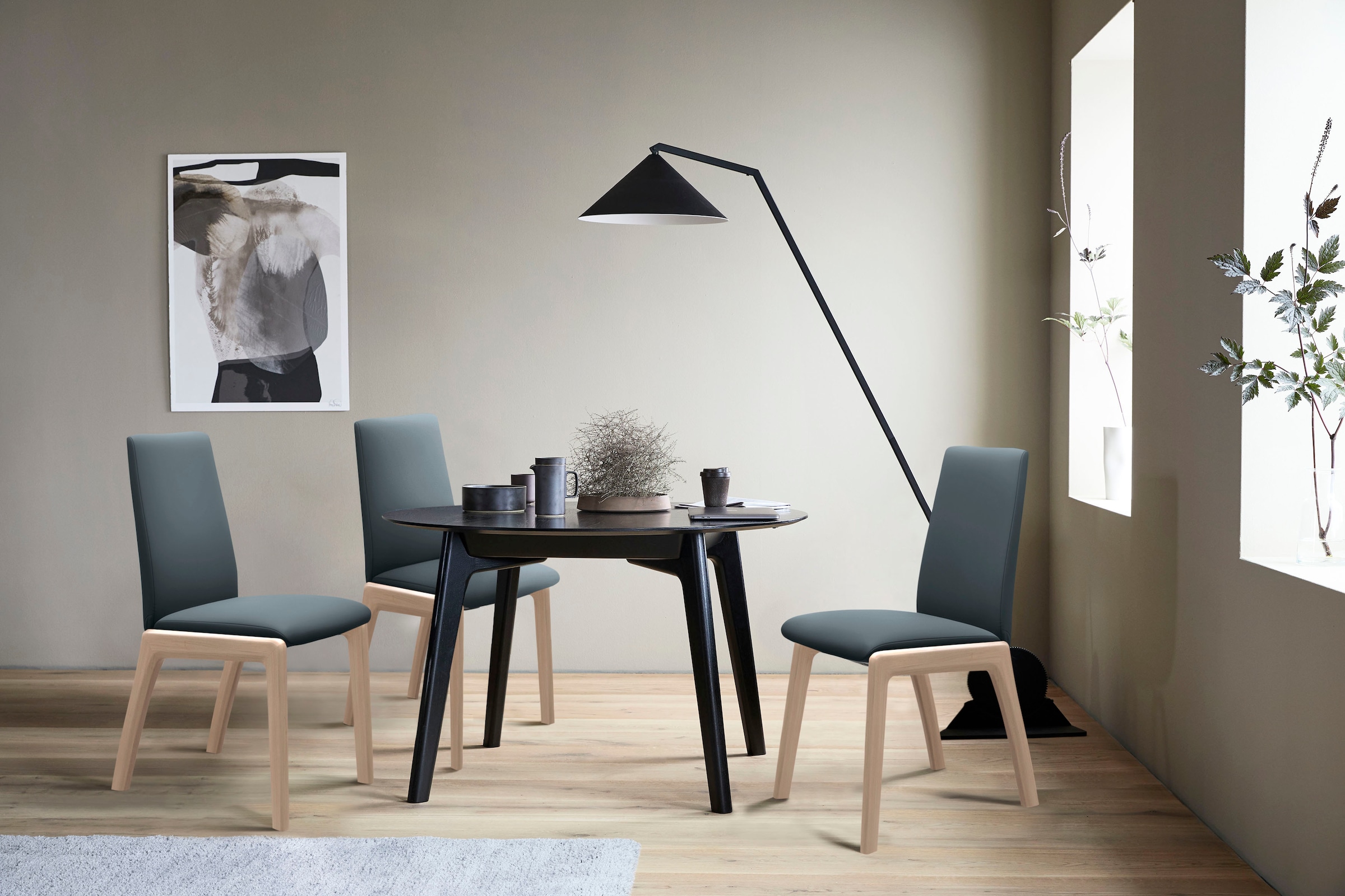 Stressless® Polsterstuhl »Laurel« () Low Back, Größe L, mit abgerundeten Be günstig online kaufen