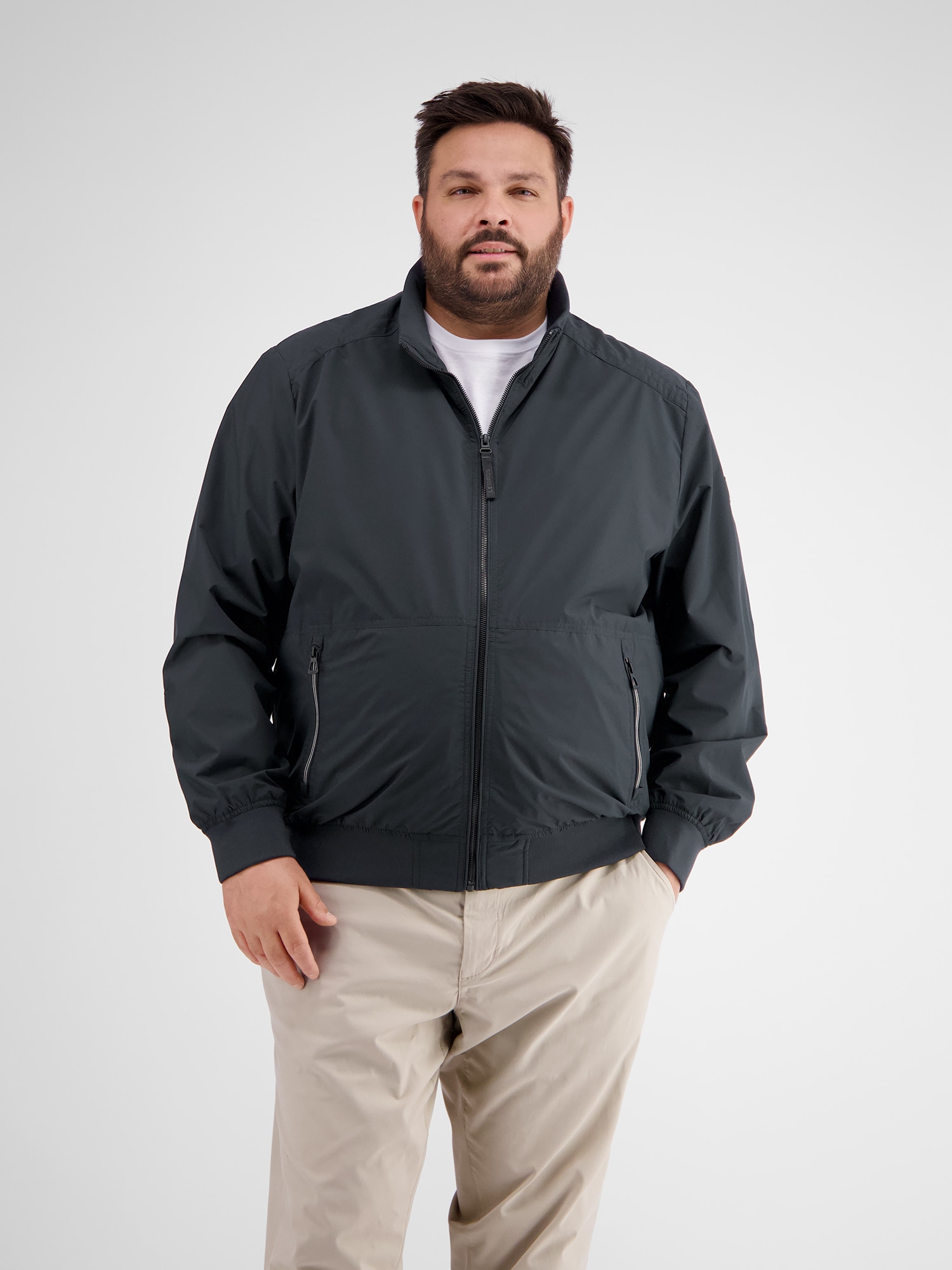LERROS Blouson »LERROS Herren Blouson, wind- und wasserabweisend in Übergrößen«, ohne Kapuze, Wasser- und windabweisend, atmungsaktiv