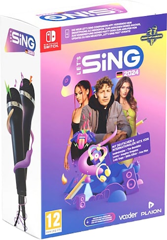 Spielesoftware »Let's Sing 2024 German Version + 2 Mics«, Nintendo Switch