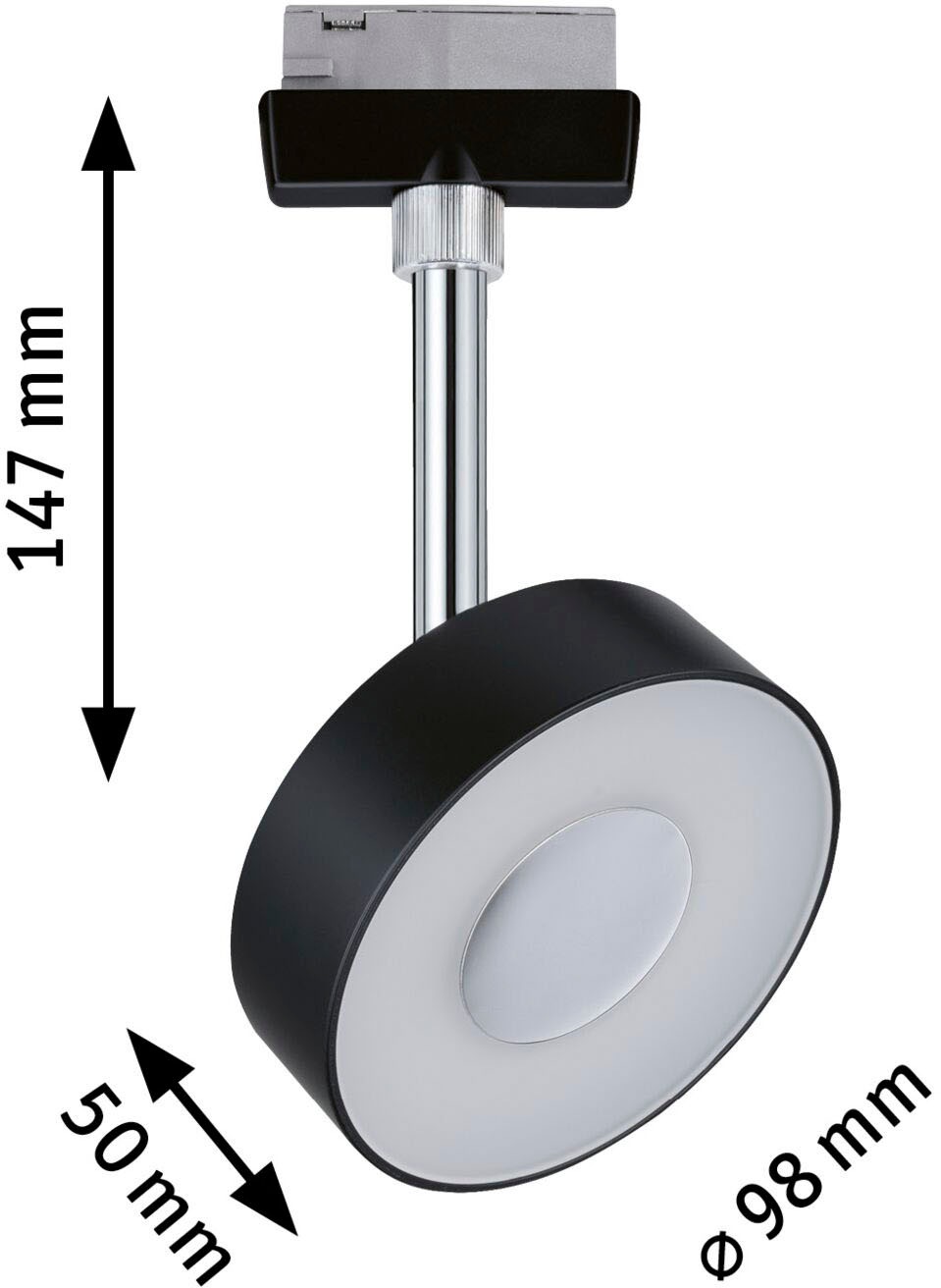 Paulmann Schienensystem-Leuchten »URail Spot Circle 2-Step-White 5W 230V«, (1 tlg.)