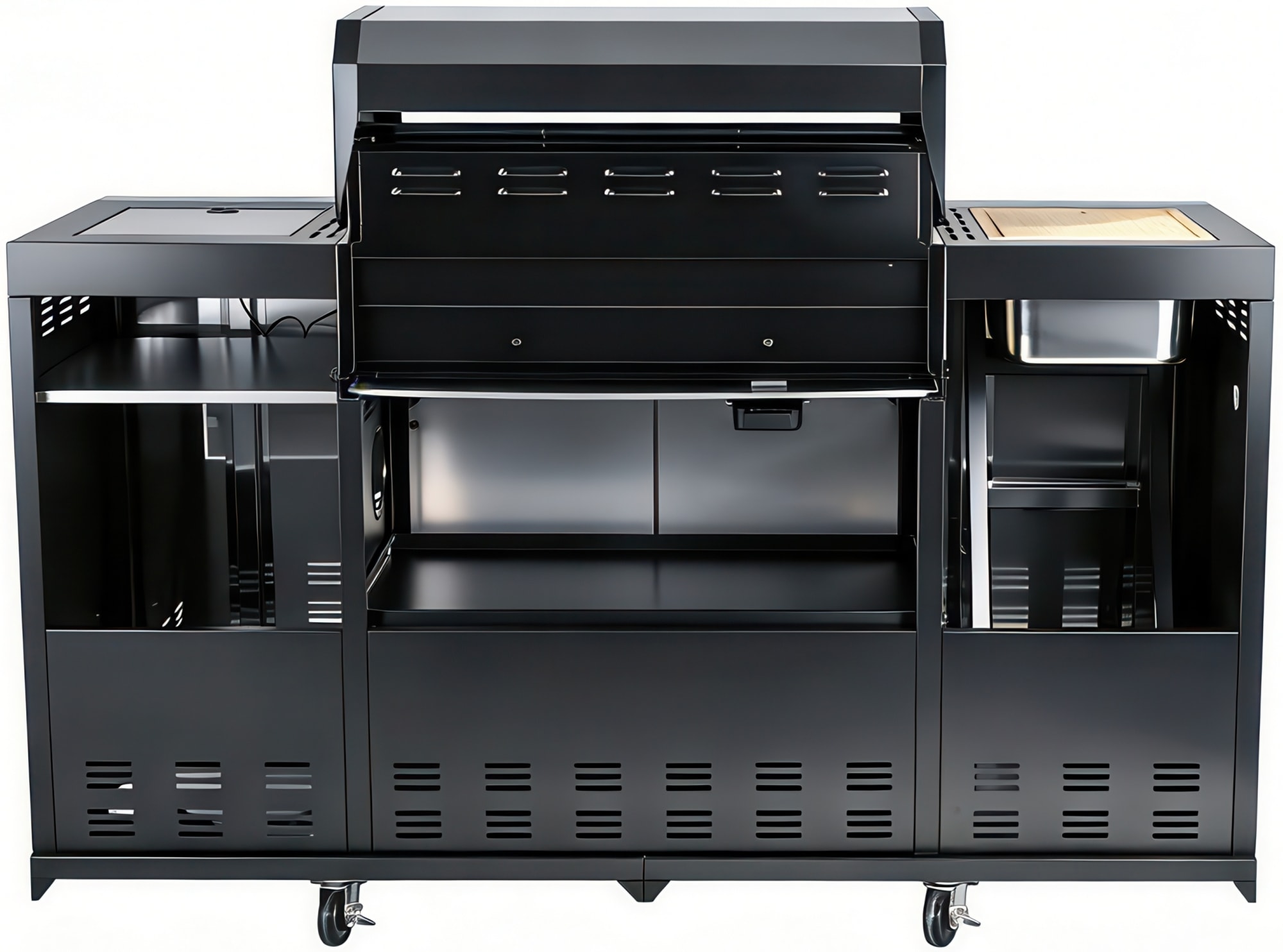 El Fuego Kombigrill »Augusta« 17 kW Gesamtleistung, auch als Holzkohlegrill verwendbar