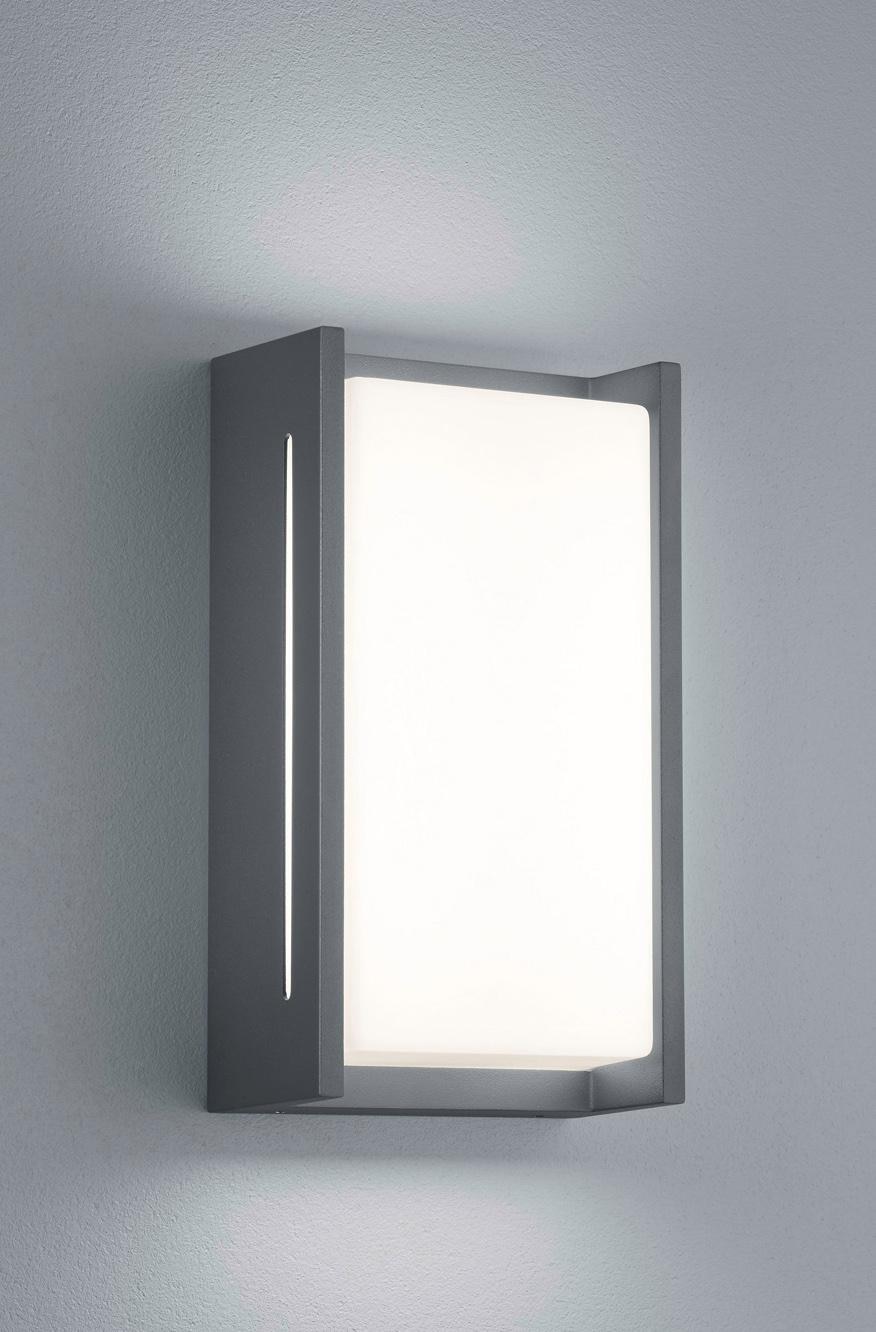 TRIO Leuchten LED Außen-Wandleuchte »INDUS«, 1 flammig-flammig, Wandleuchte Hauswand IP54 Fassadenbeleuchtung warmweiß 3000K, 23x12 cm