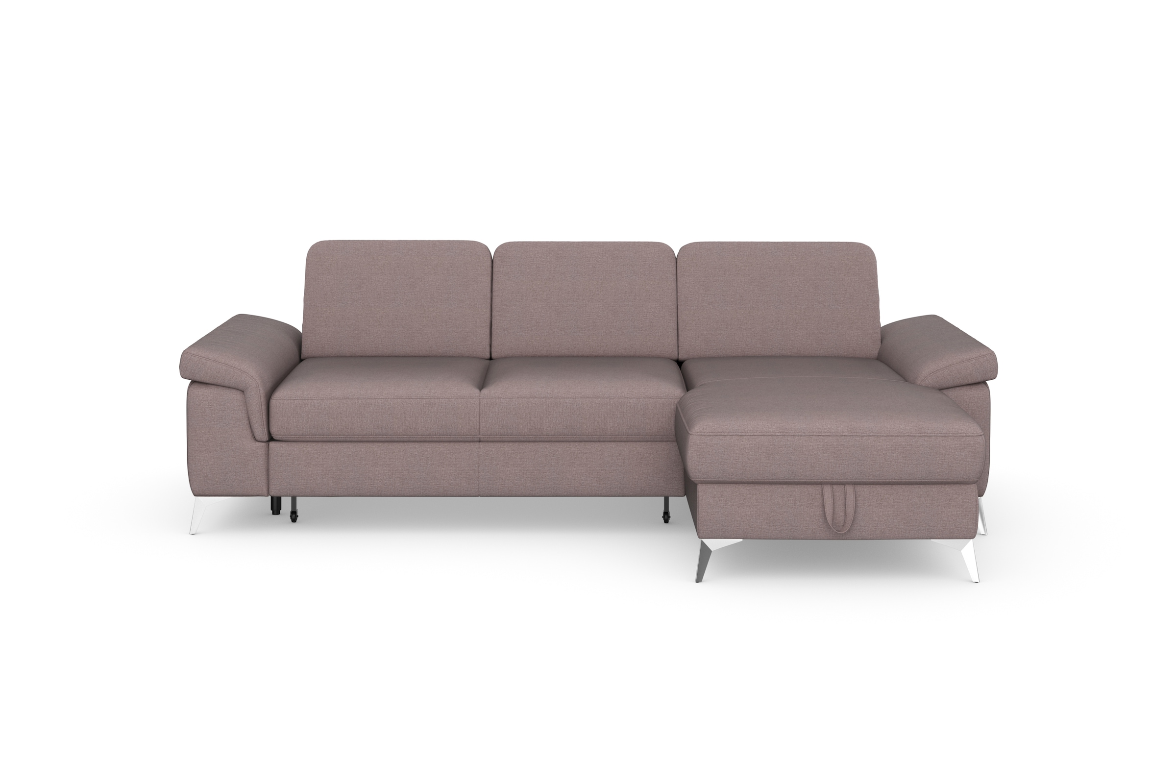 sit&more Ecksofa »Padua L-Form«, inklusive Sitztiefenverstellung, Armteilfunktion und Federkern