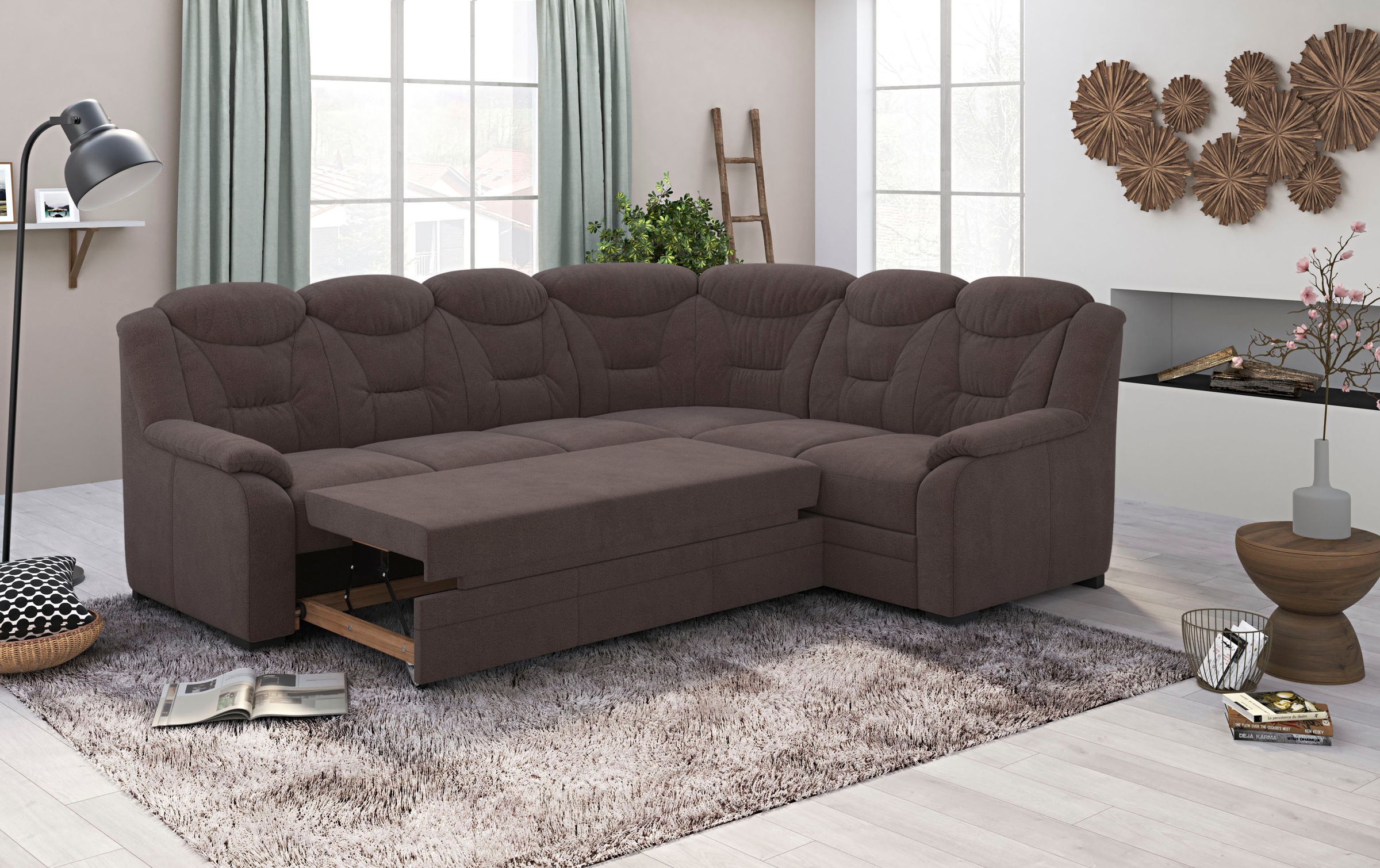 COTTA Ecksofa »Marcus L-Form«, wahlweise mit Bettfunktion & Stauraum