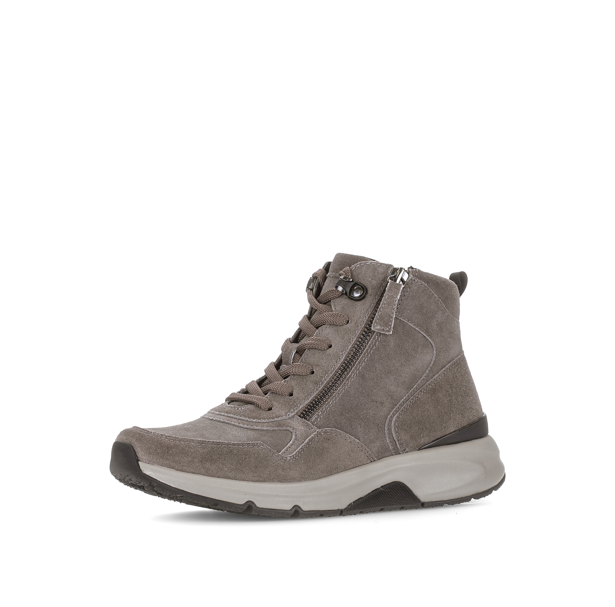 rollingsoft Schnürboots  Keilabsatz, High Top-Sneaker mit zwei Reißverschlüssen