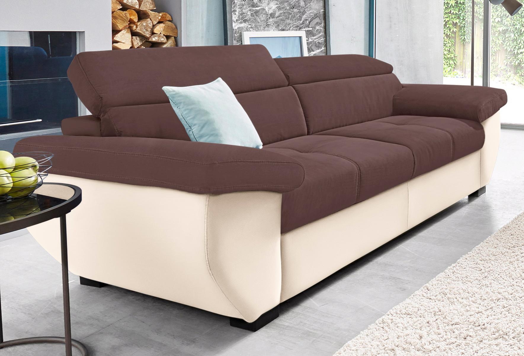 COTTA 2,5-Sitzer »Speedway«, Big-Sofa mit Kopfteilverstellung günstig online kaufen