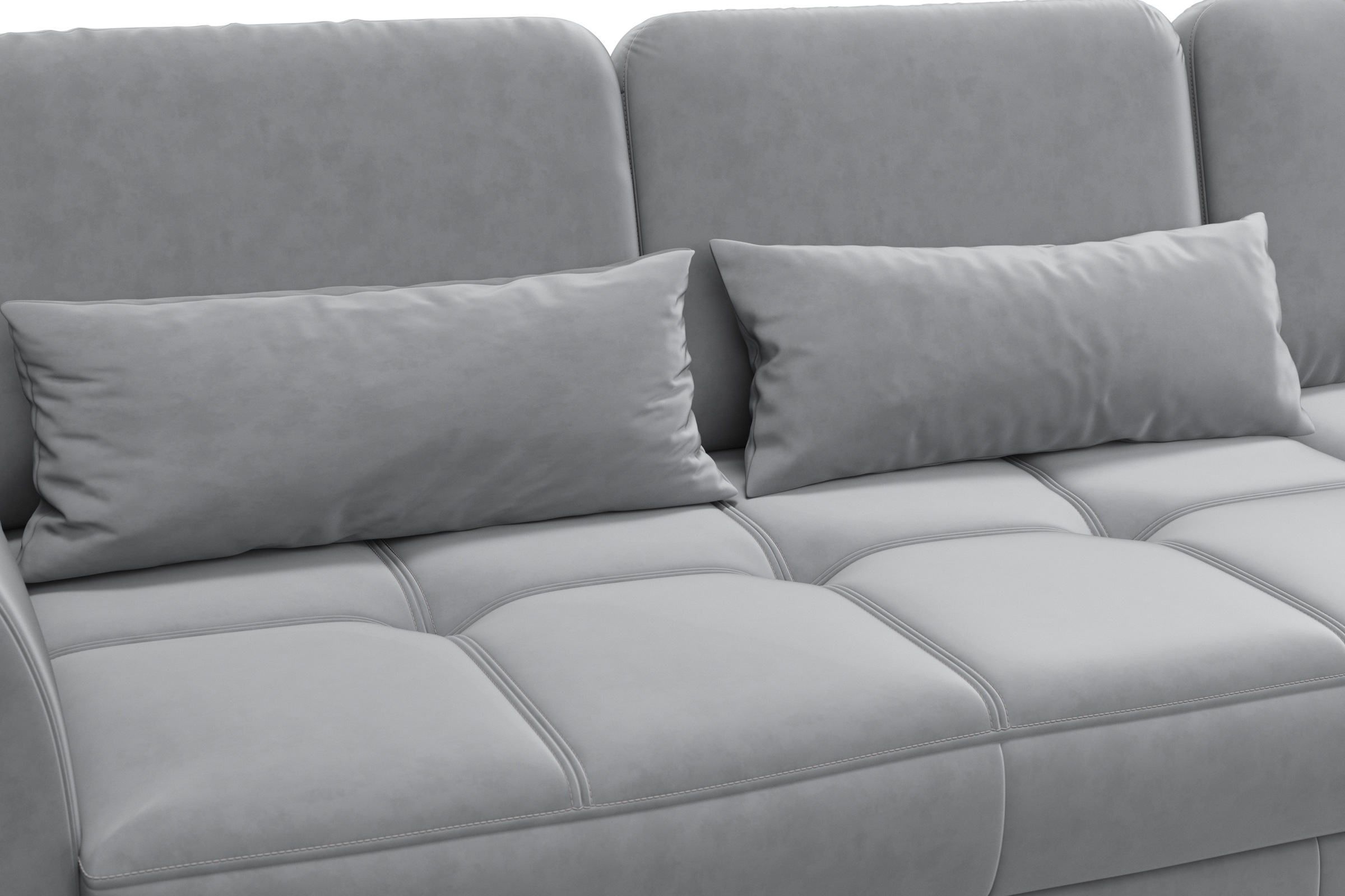 sit&more Ecksofa »Bendigo L-Form«, inklusive Sitztiefenverstellung, Bodenfreiheit 15 cm, 2 Fußfarben