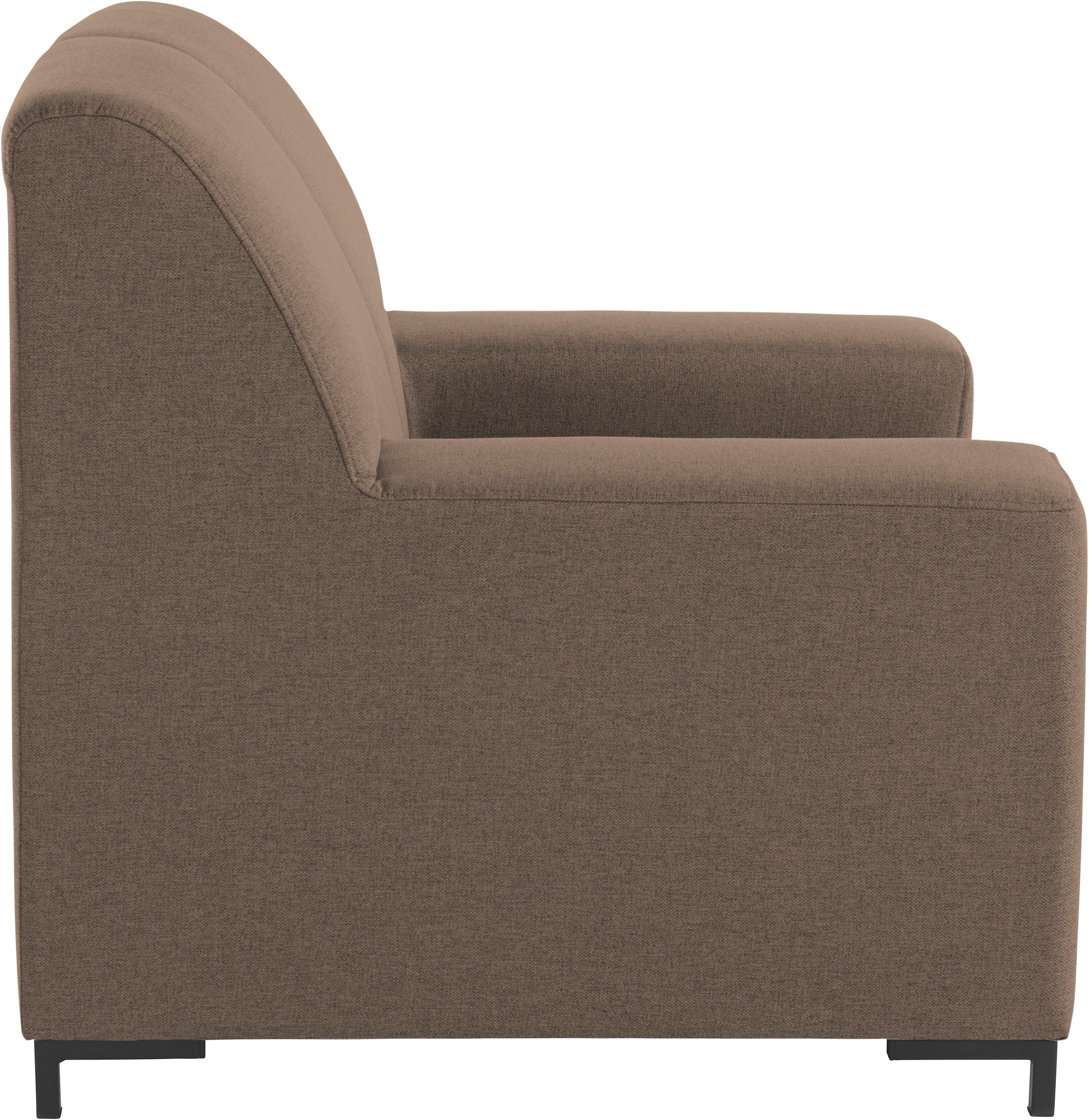 DOMO collection Sessel »Ledas kubisch und komfortabel, flache Armlehnen, eleganter Fuß,«, in vielen Farben erhältlich