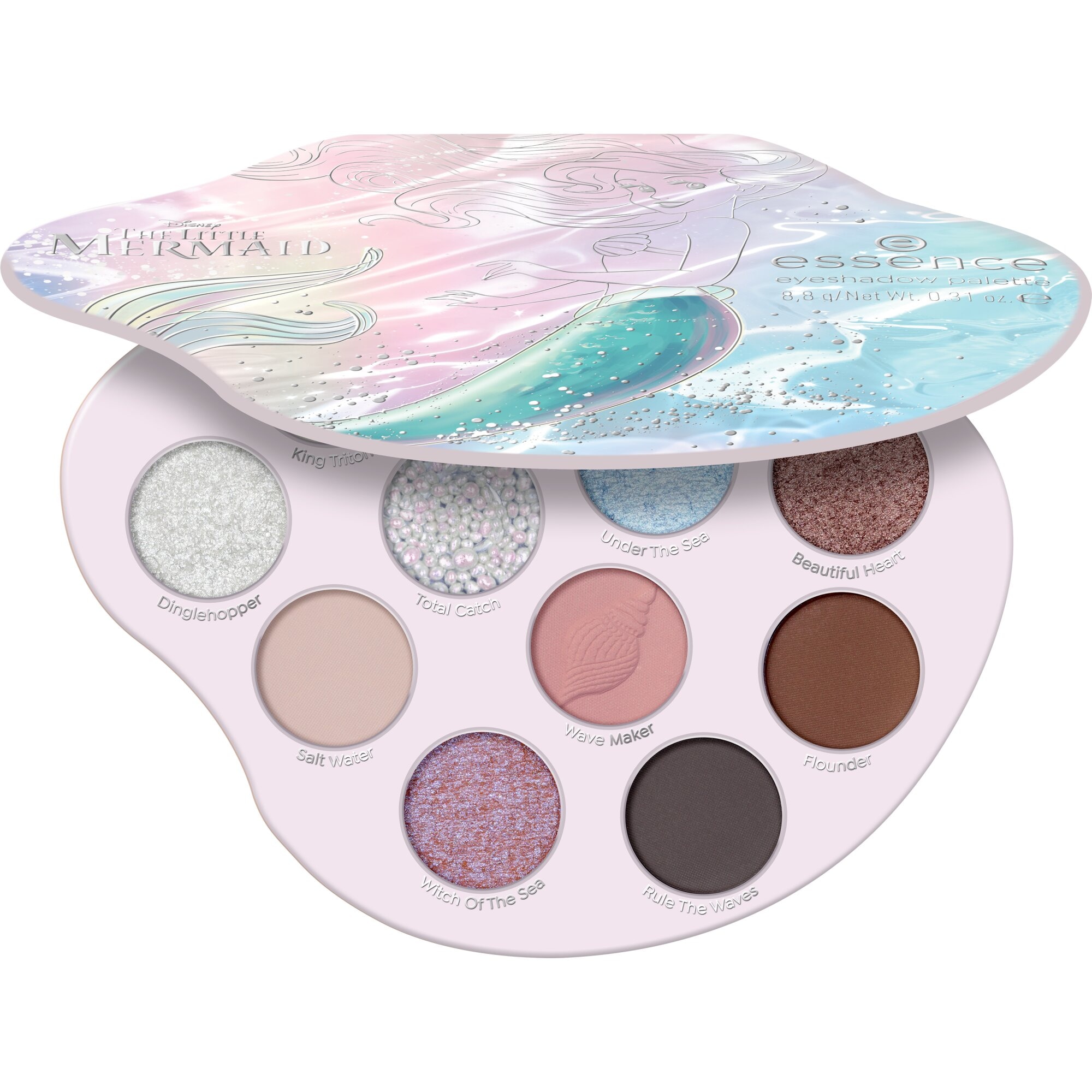 Essence Lidschatten-Palette »DISNEY THE LITTLE MERMAID EYESHADOW PALETTE« Limited-Edition Design mit geprägten Details