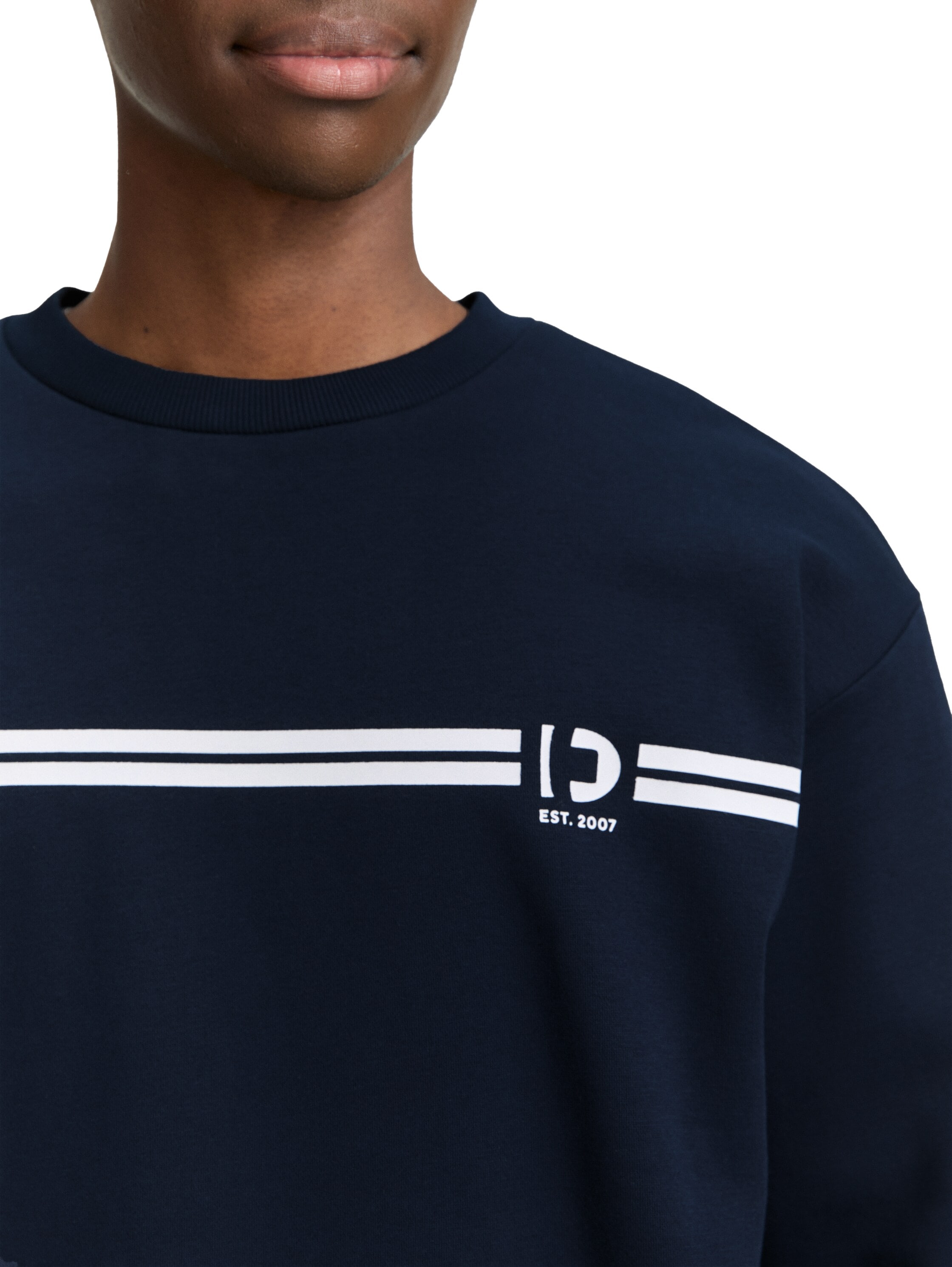 TOM TAILOR Denim Sweatshirt, mit Logo-Print