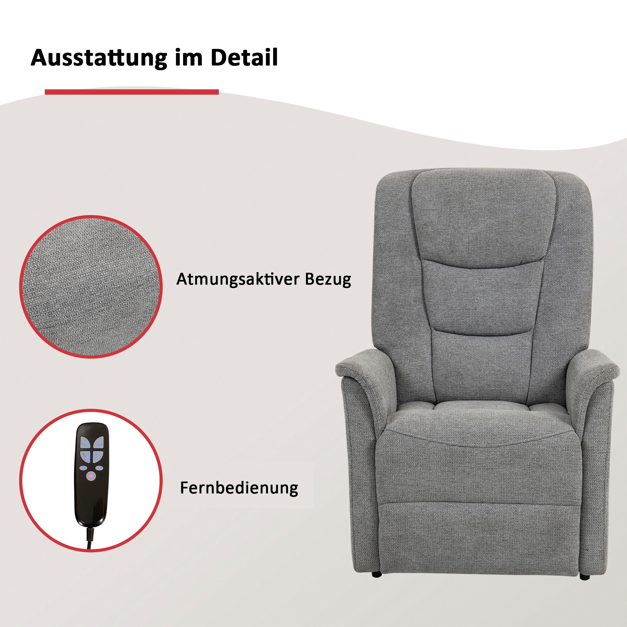 Duo Collection TV-Sessel »Parma 2« 1 Stk. tlg. mit Akku, mobiles Sitzen