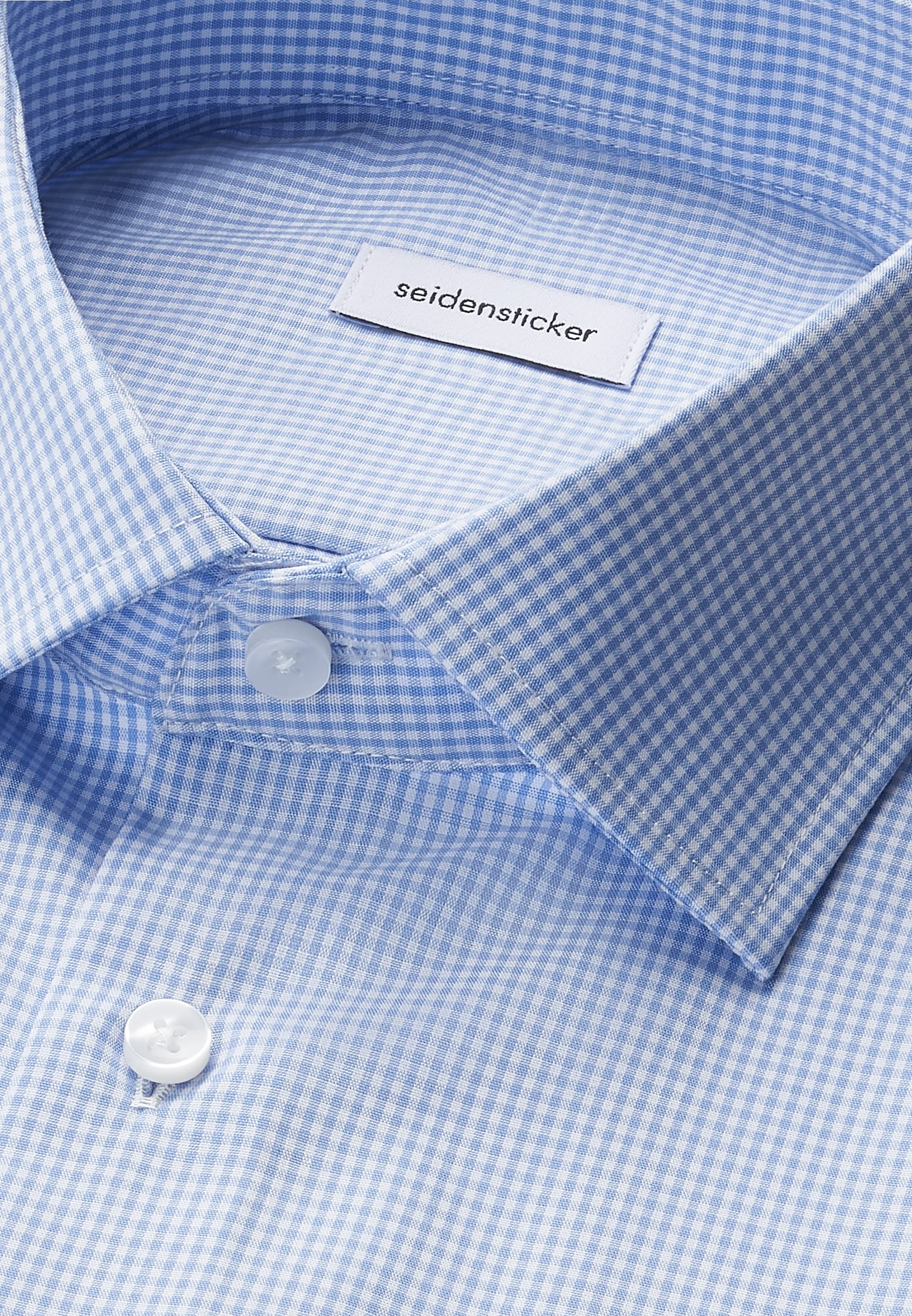 seidensticker Businesshemd »Schwarze Rose« Regular 1/1 Kentkragen Karo