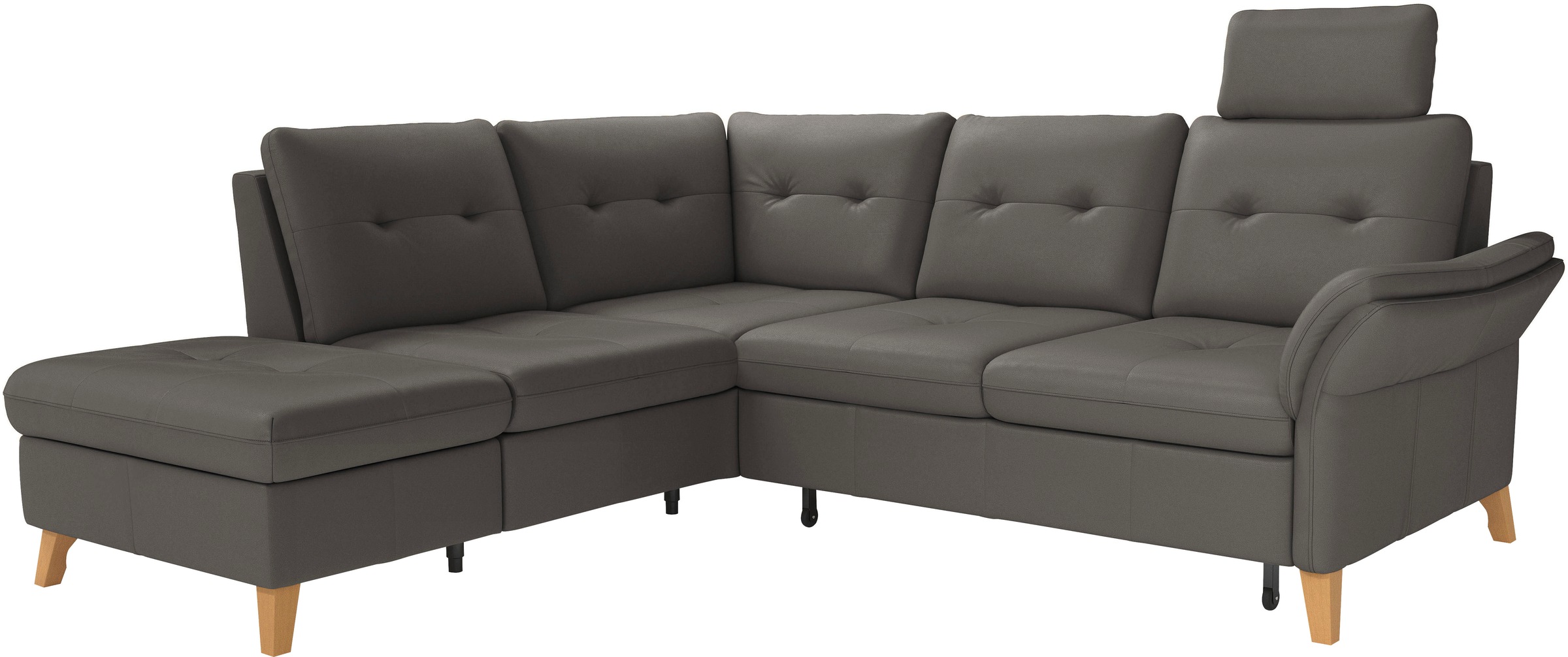 sit&more Ecksofa »Göteborg«, inkl. Sitztiefenverstellung, wahlweise mit Bettfunktion & Bettkasten