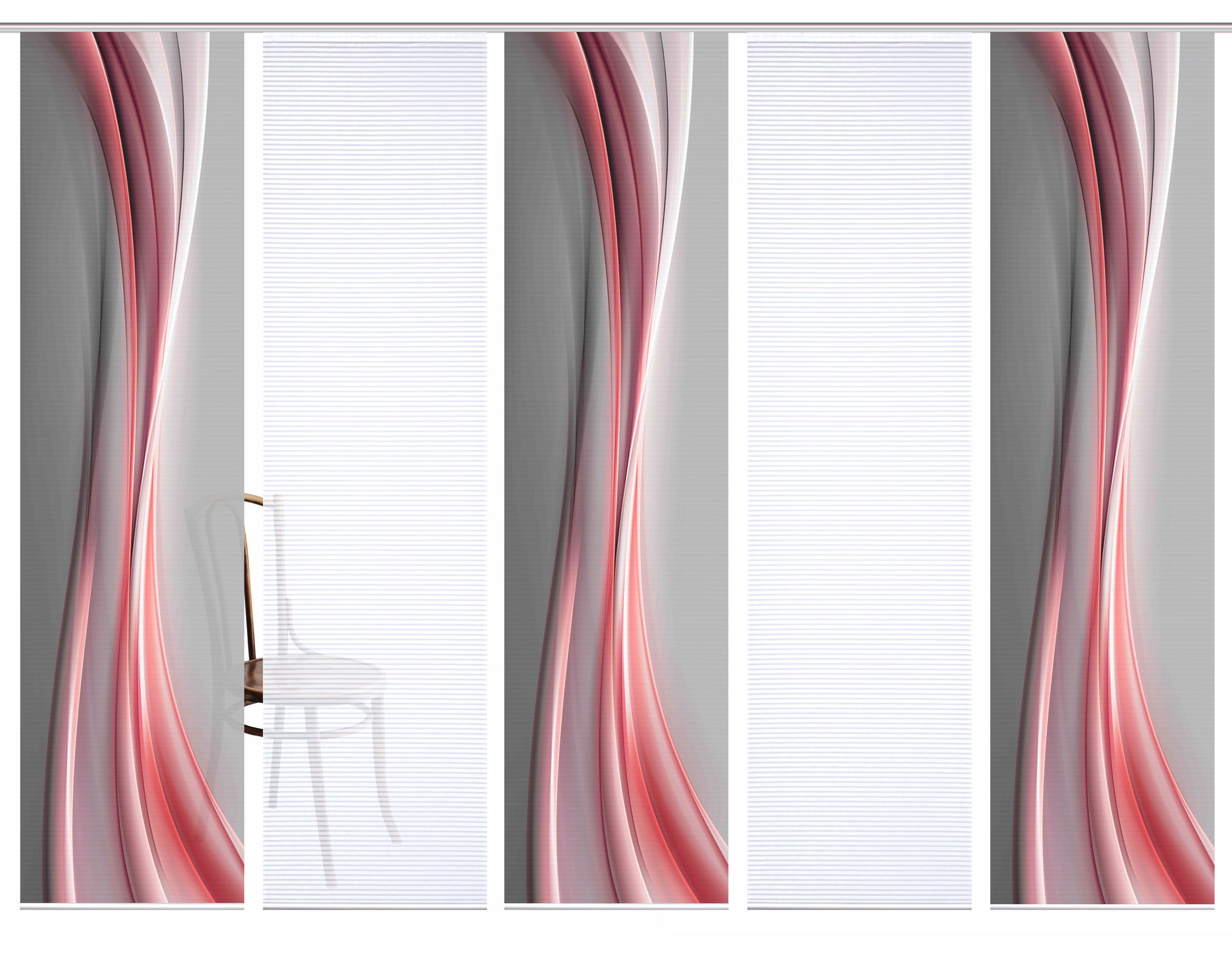 HOME in green Schiebegardine »ELANIA« Paneelwagen 5 Stk. tlg. SET DIGITALDR günstig online kaufen