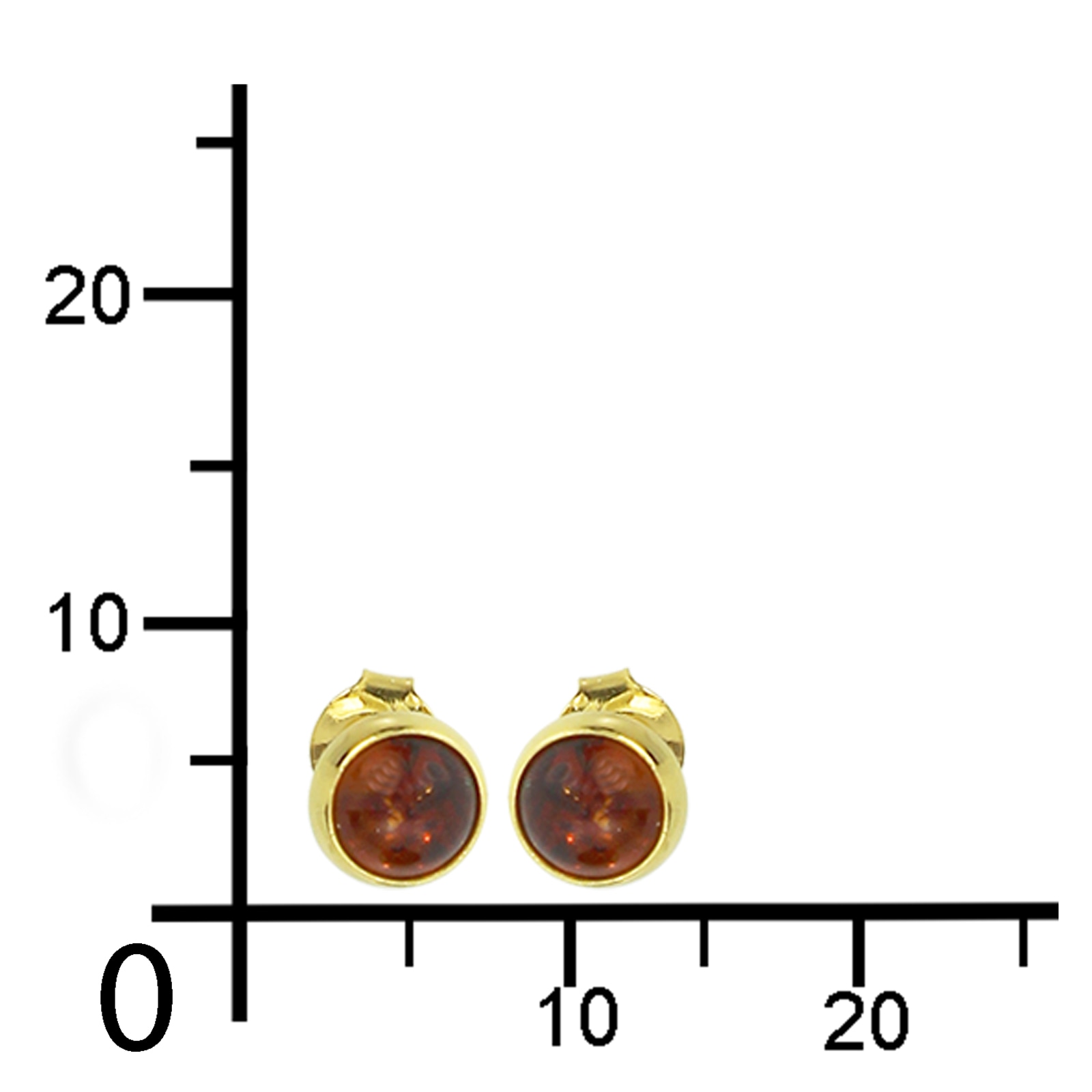 OSTSEE-SCHMUCK Paar Ohrstecker »Ostsee-Schmuck Ohrstecker Classic 6 mm Ohrstecker Classic 6 mm«, (2 tlg.)