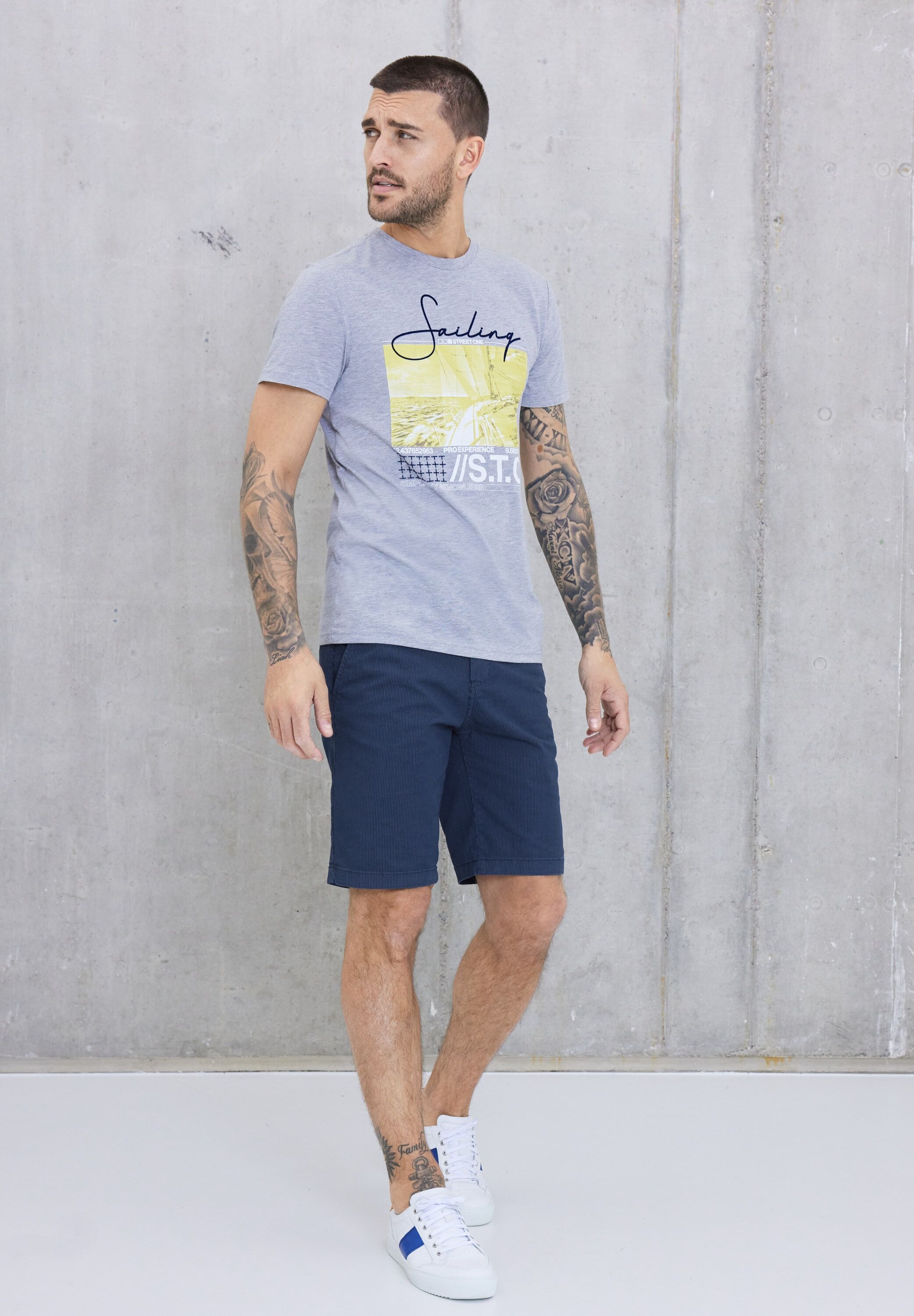 3. Bild von STREET ONE MEN Shorts, Middle Waist
