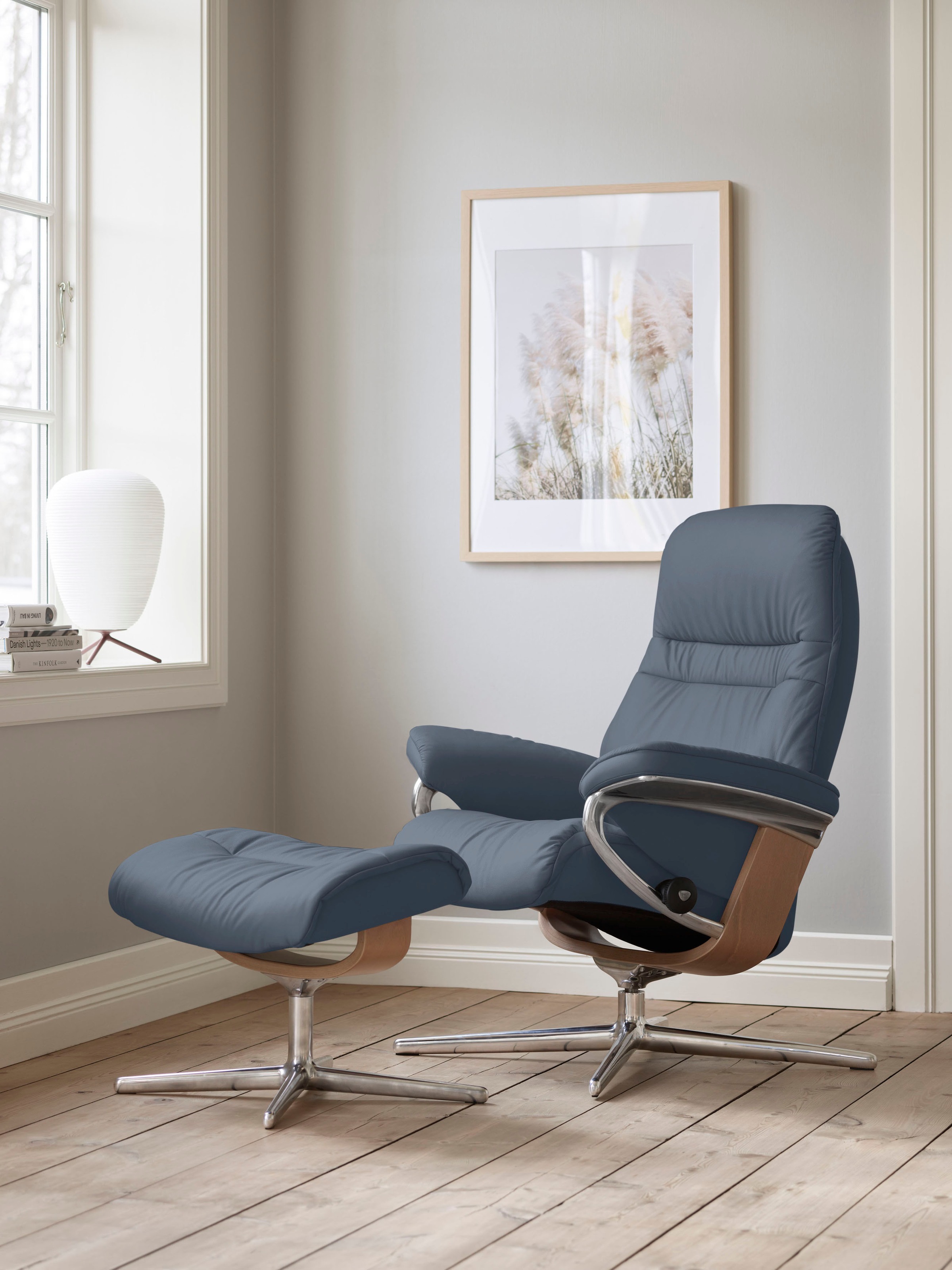 Stressless® Relaxsessel »Sunrise«, (Set, Relaxsessel mit Hocker), mit Hocke günstig online kaufen
