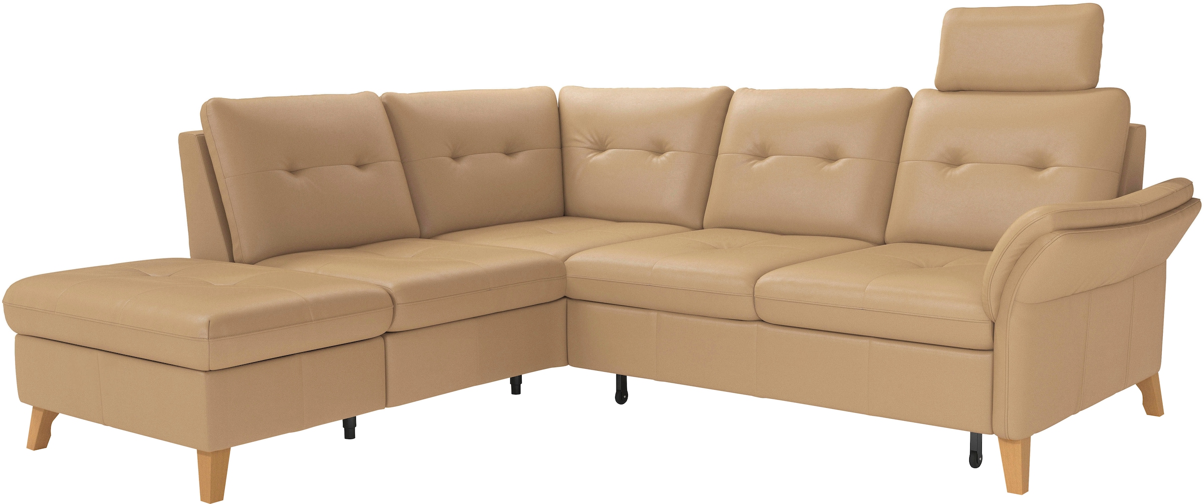 sit&more Ecksofa »Göteborg«, inkl. Sitztiefenverstellung, wahlweise mit Bettfunktion & Bettkasten