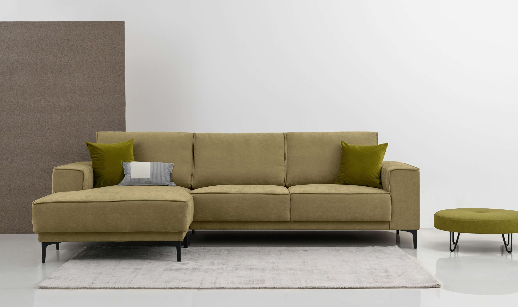 Places of Style Ecksofa »Oland«, 280 cm, im zeitlosem Design und hochwertiger Verabeitung