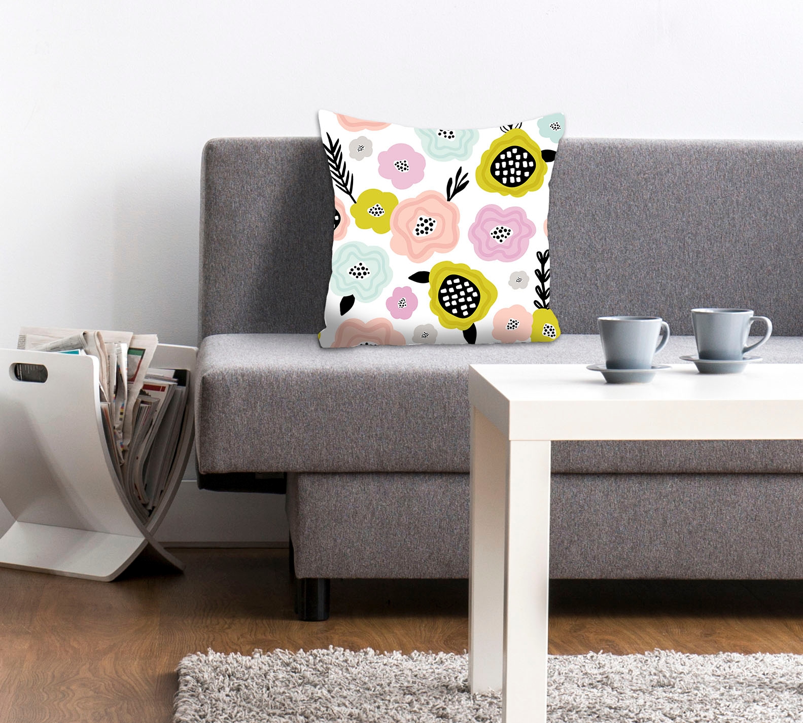 queence Dekokissen »Alek«, Kissenhülle,Bunte Blumen,Florales Design,Farbenf günstig online kaufen