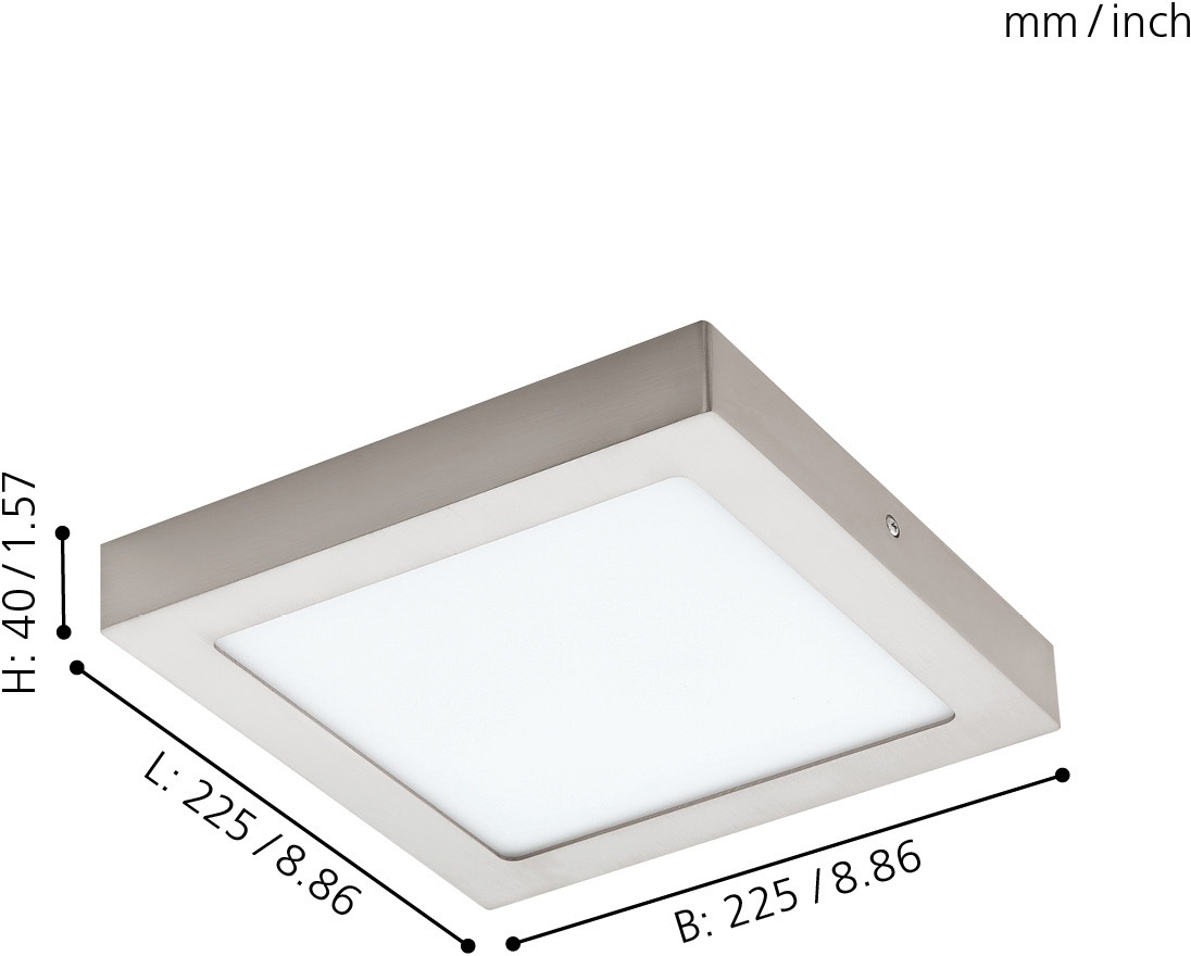 EGLO Aufbauleuchte »FUEVA-C«, 1 flammig, Leuchtmittel LED-Board | LED fest integriert, EGLO CONNECT, Steuerung über APP + Fernbedienung, BLE, CCT, RGB