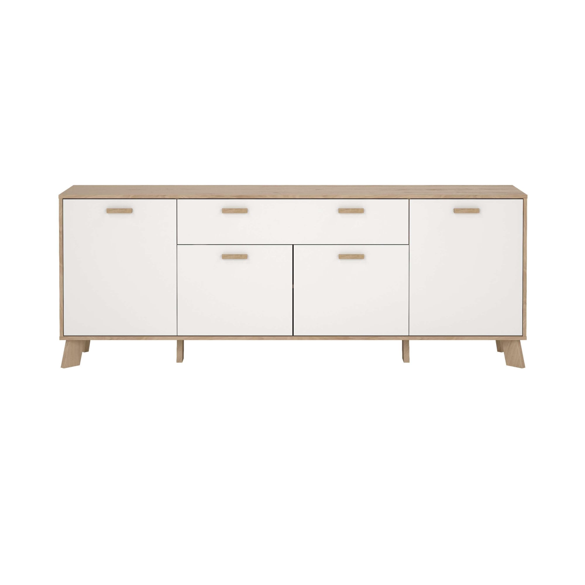 andas Sideboard »Ikast, Stauraum, Schubladenschrank, Aufbewahrung«, Breite 196 cm, 4 Türen, 2 Schubladen, Höhe 73 cm