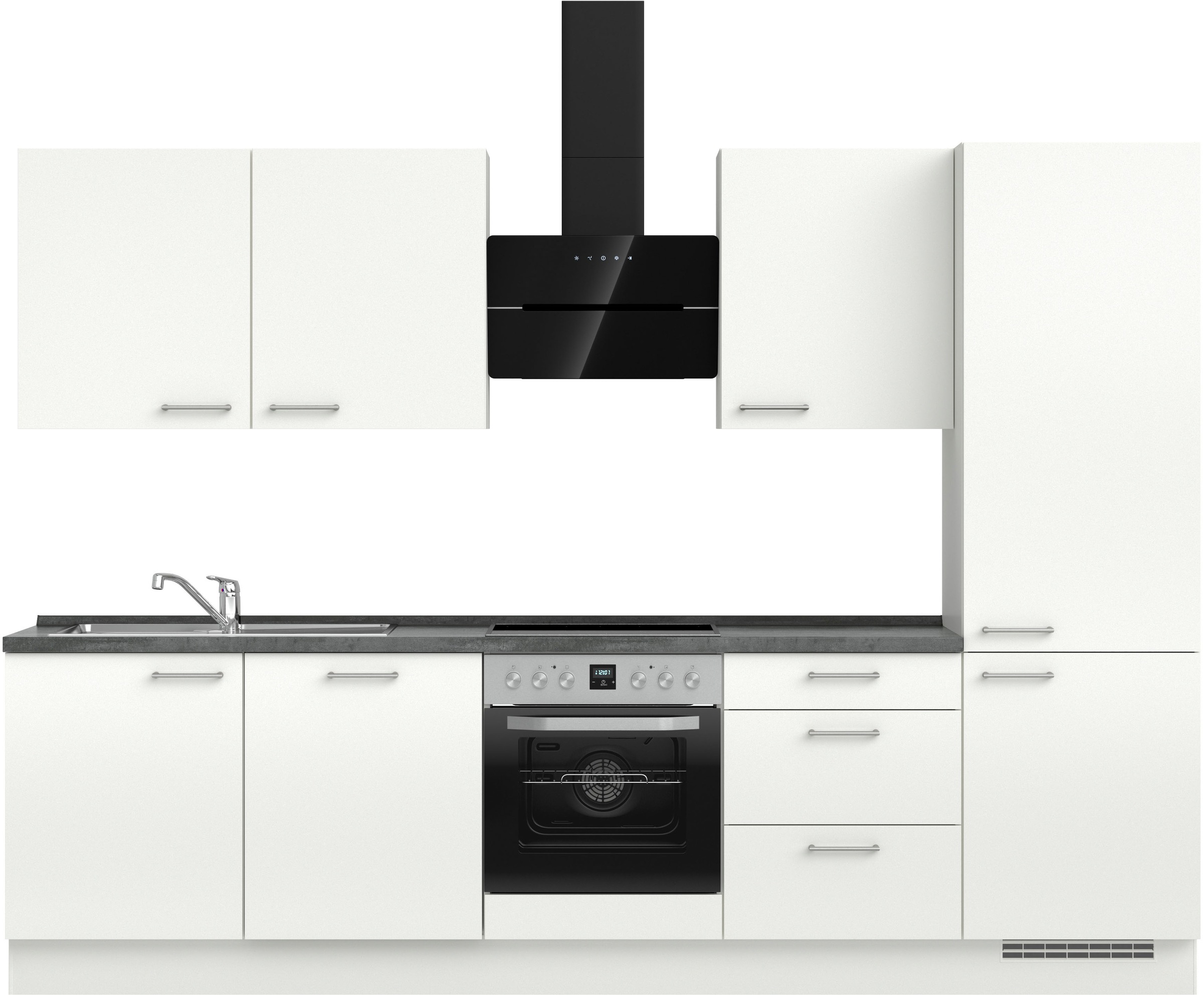 nobilia® Küchenzeile »"Laser II", Ausrichtung wählbar, Breite 300 cm« vormo günstig online kaufen