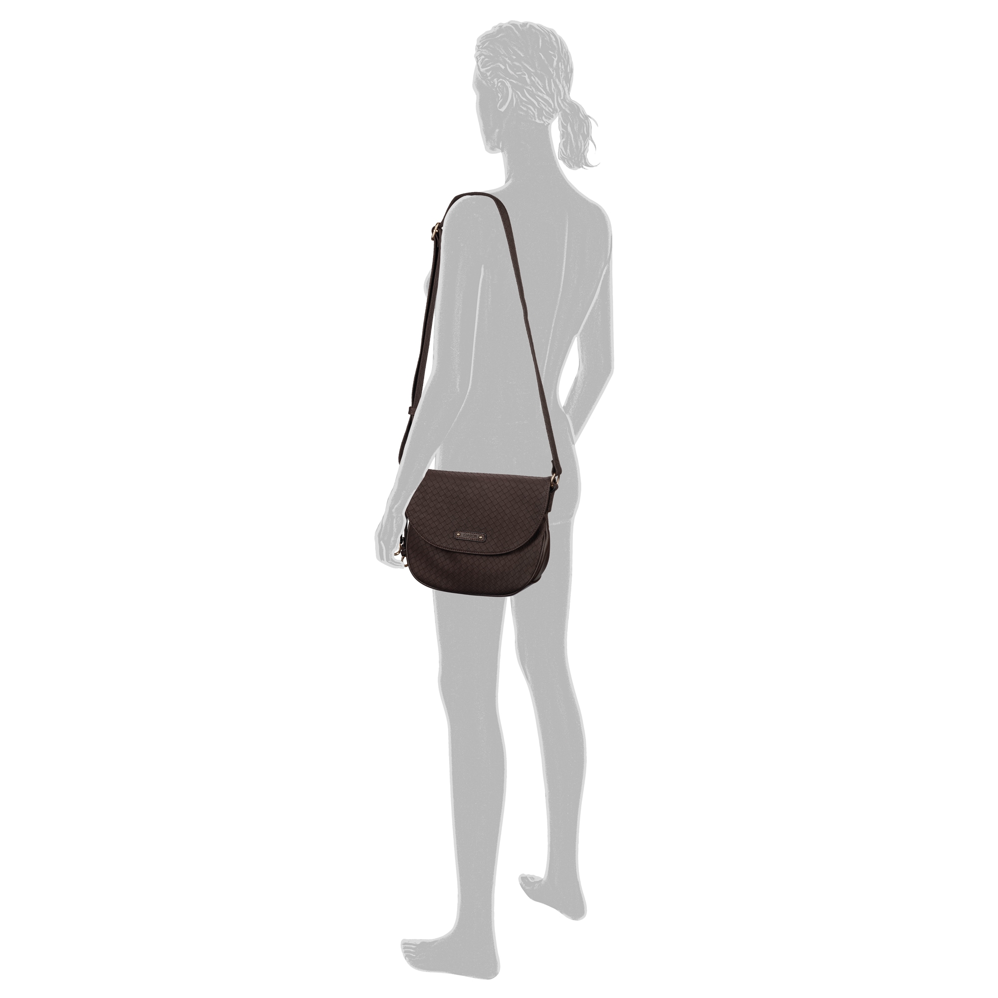 Gabor Umhängetasche »Binta« Damen Schultertasche edlem Logo-Aufnäher