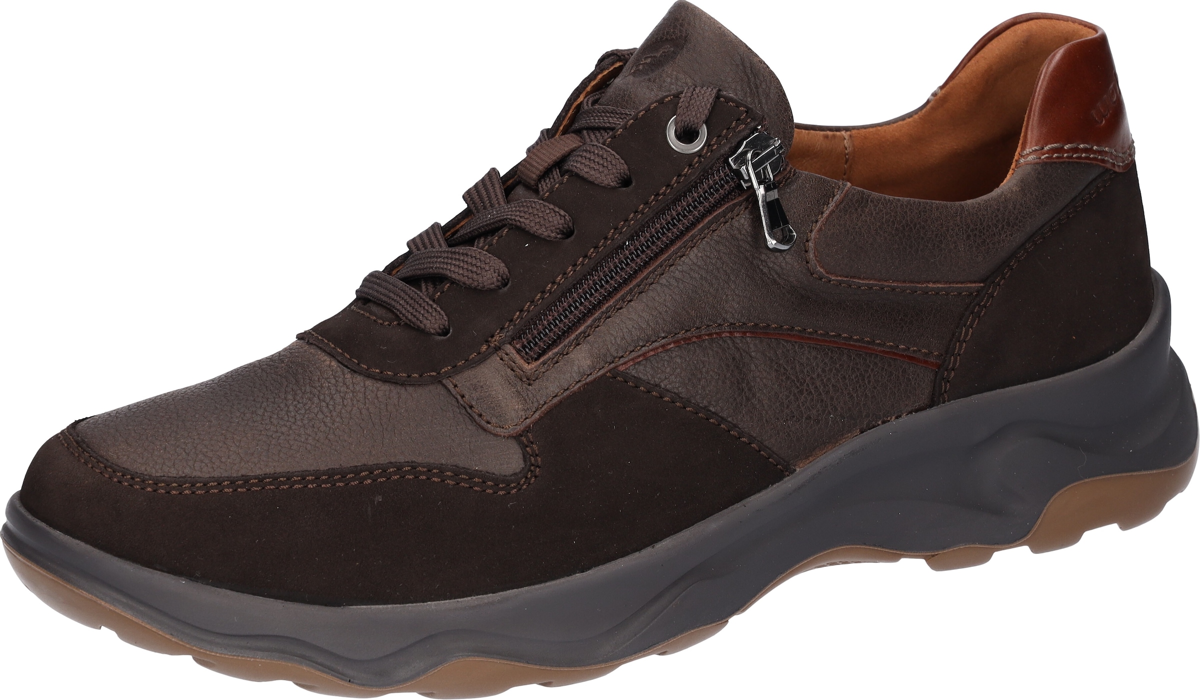 Sneaker „H-MAX“, in Komfortweite H = sehr weit, Gr. 10,5 (45), dunkelbraun