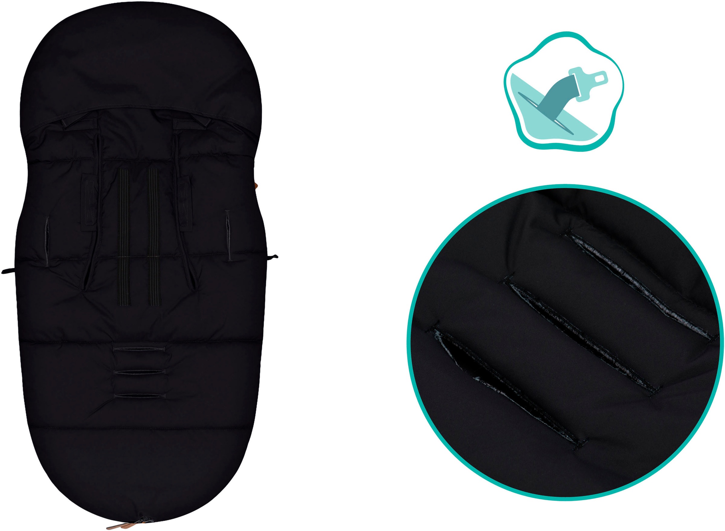 Fillikid Fußsack »Ogre Winterfußsack, schwarz«