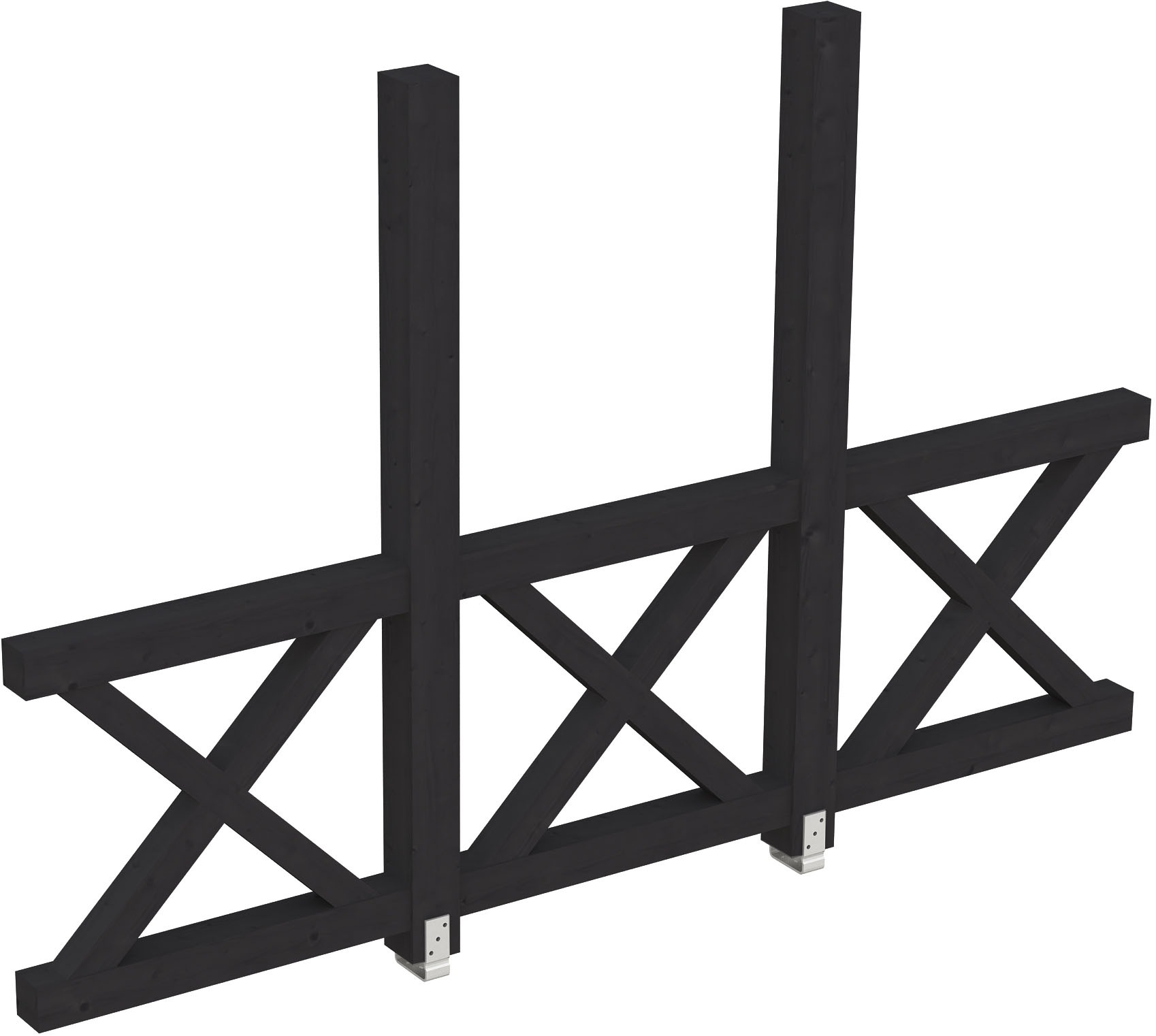 Skanholz Carport-Seitenwand »Andreaskreuz« freistehehend günstig online kaufen