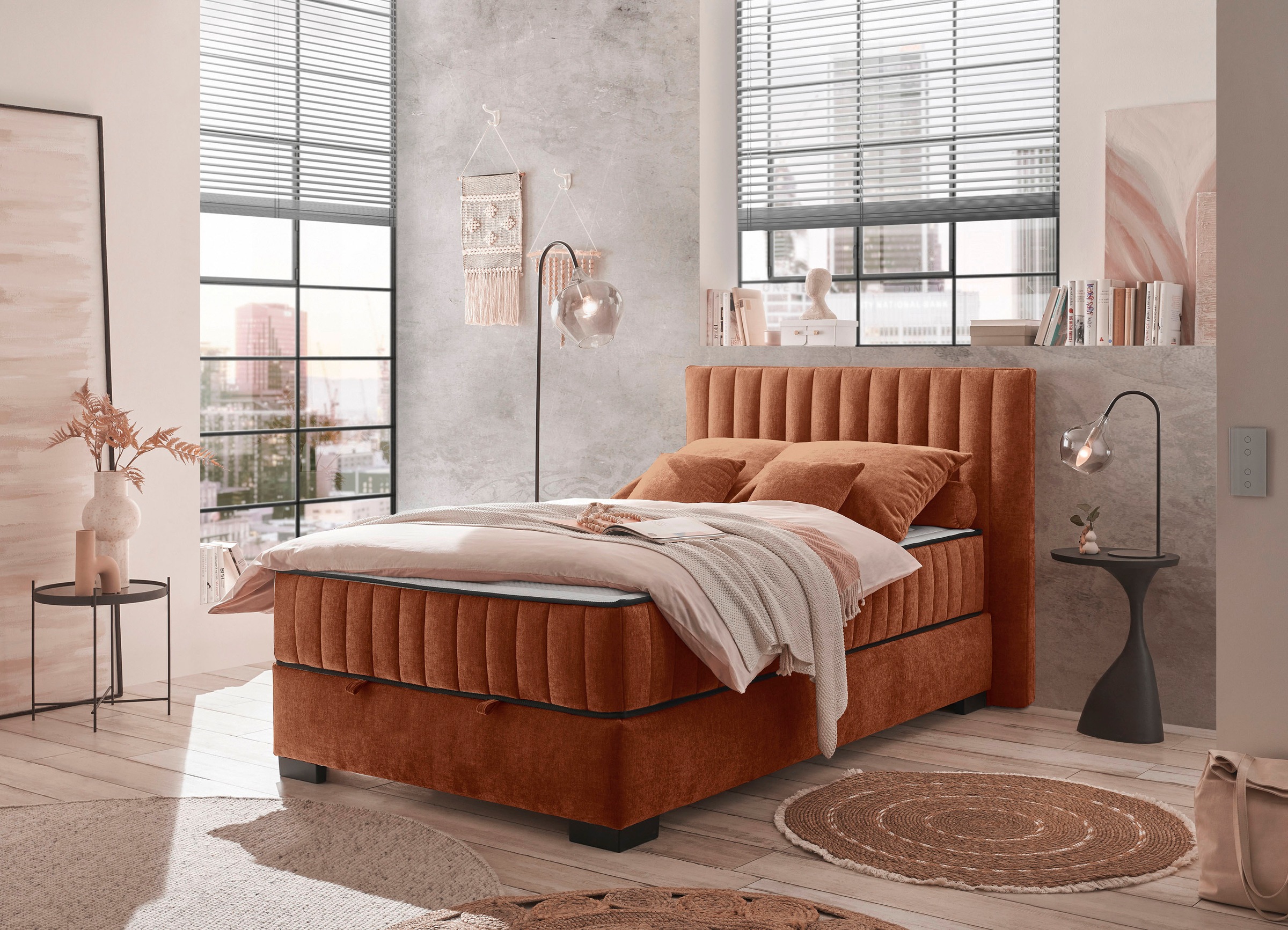 ED EXCITING DESIGN Boxbett »Nagol«, mit Bettkasten, mit Wendematratze, erhältlich in verschiedenen Breiten