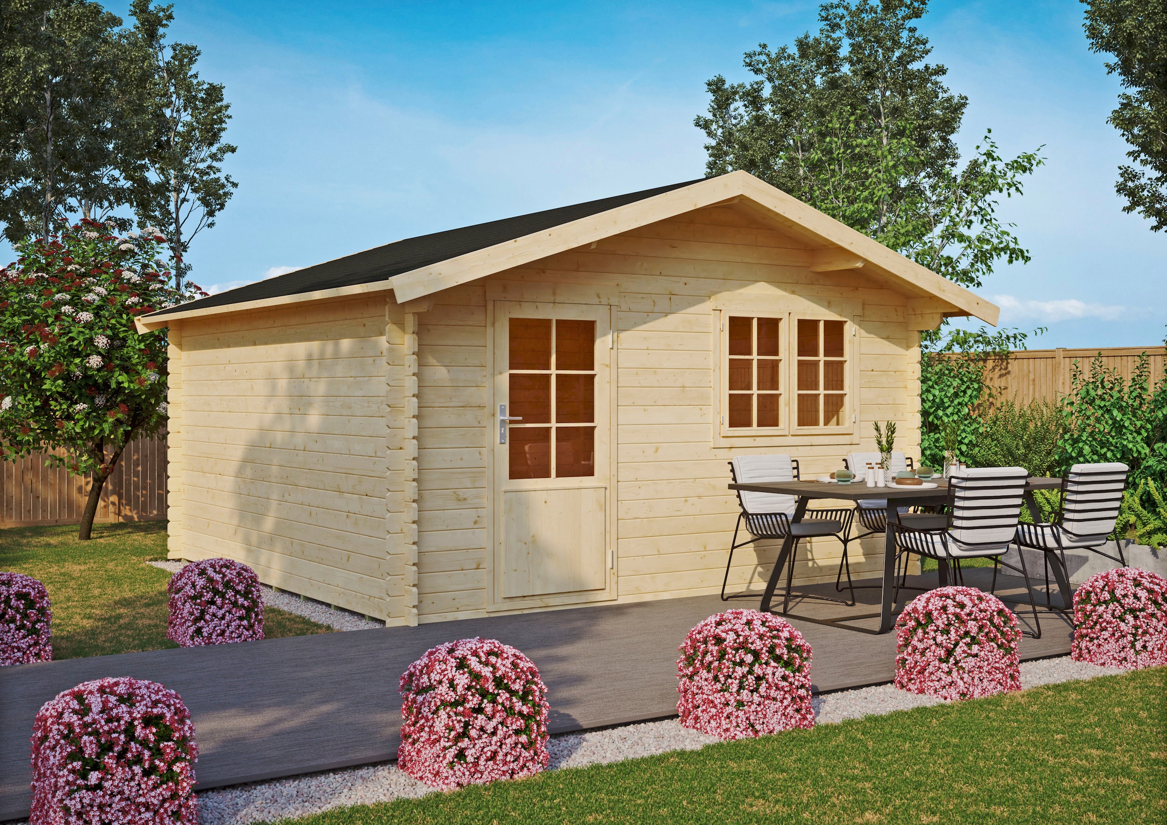 Kiehn-Holz Gartenhaus »Dieselsberg«, aus naturbelassenem Fichtenholz