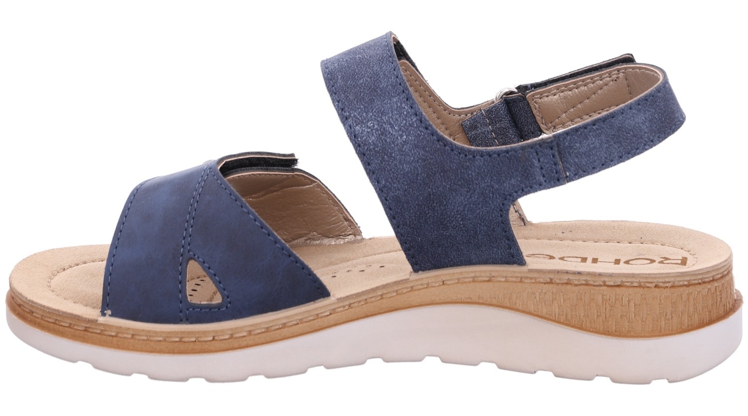 Rohde Riemchensandale »BAVIERA«, Sommerschuh, Klettschuh, Keilabsatz, Sandale mit Softfußbett